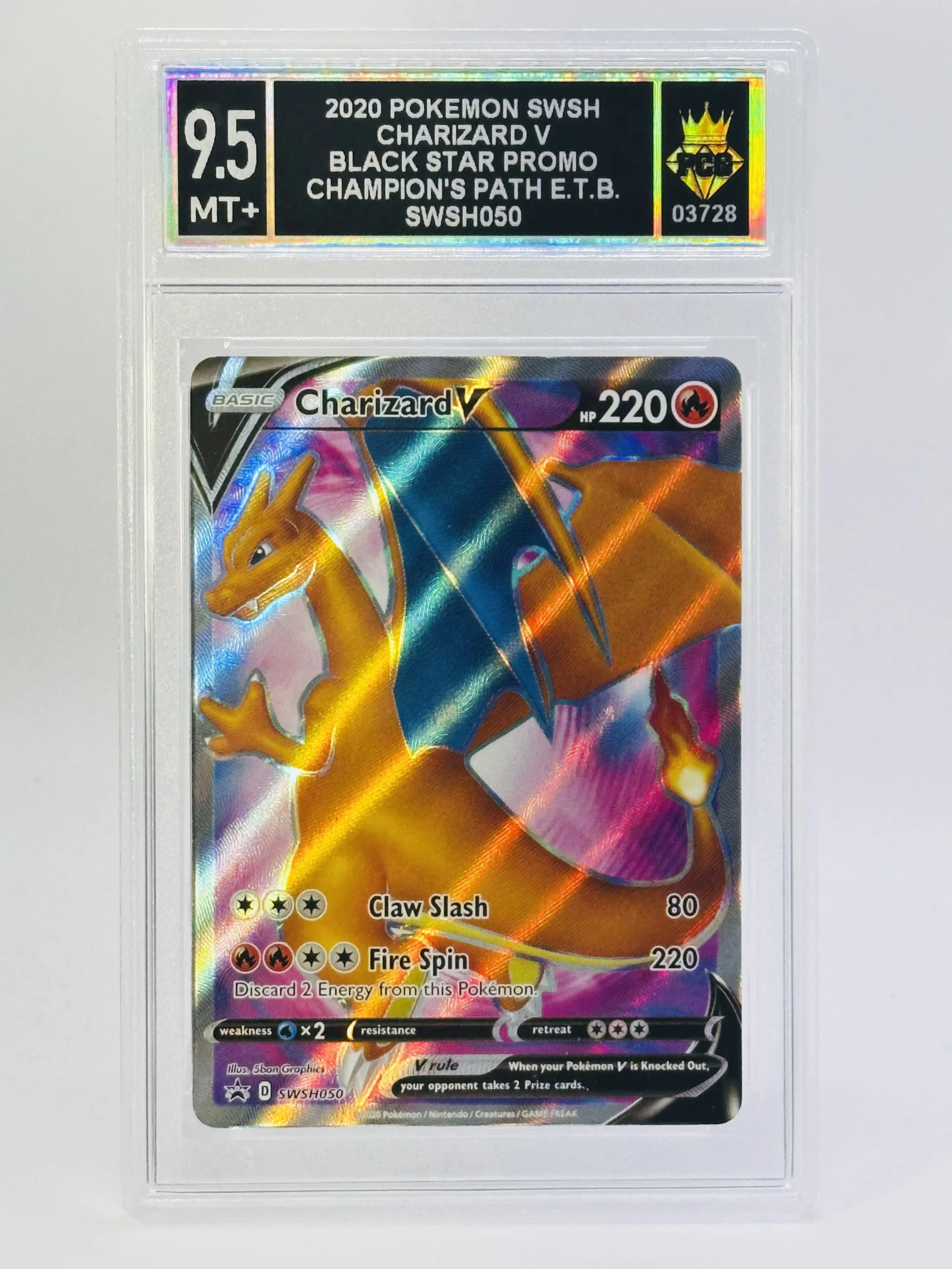 #20260003728 2020 CHARIZARD V 9.5 MT+