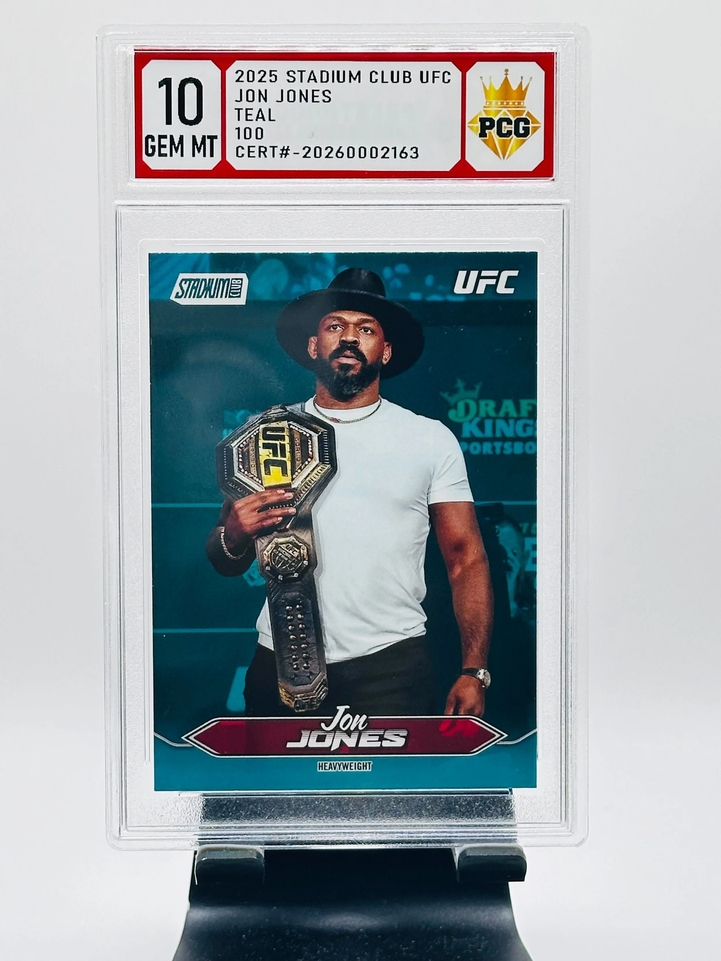 #2006002163 2025 JON JONES 10 GEM MT