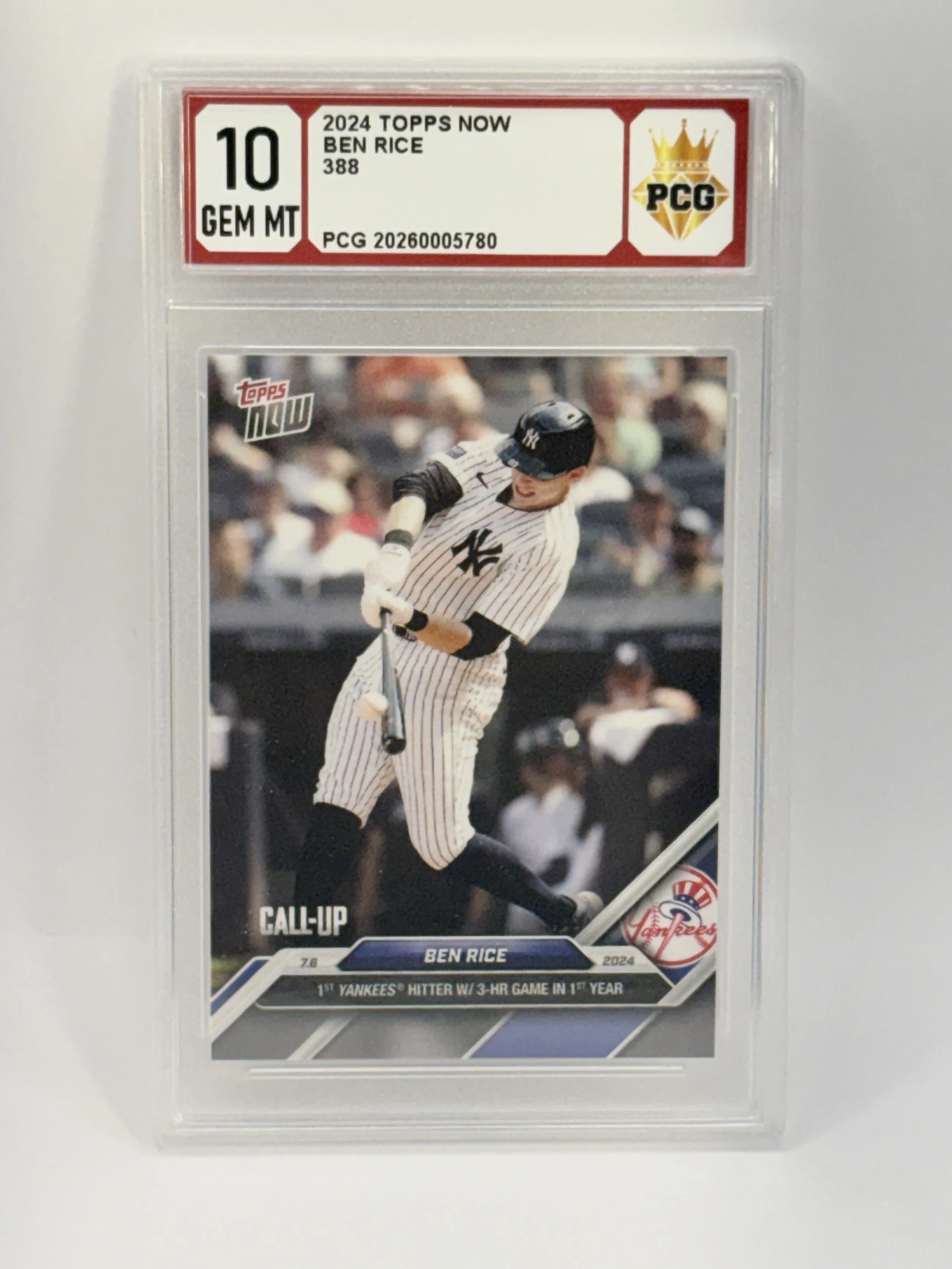 #20260005780 2024 BEN RICE 10 GEM MT