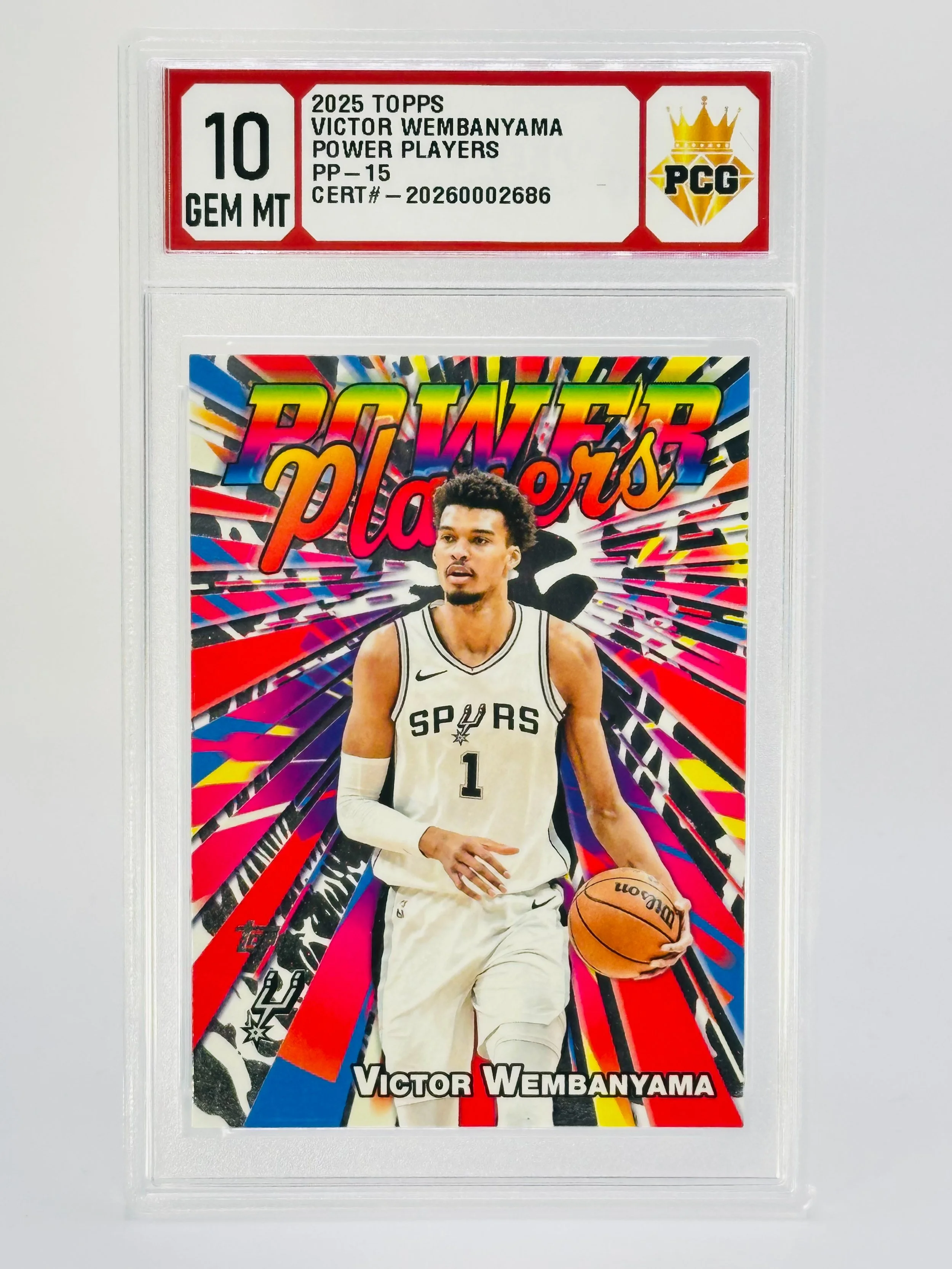 #20260002686 2025 VICTOR WEMBANYAMA 10 GEM MT