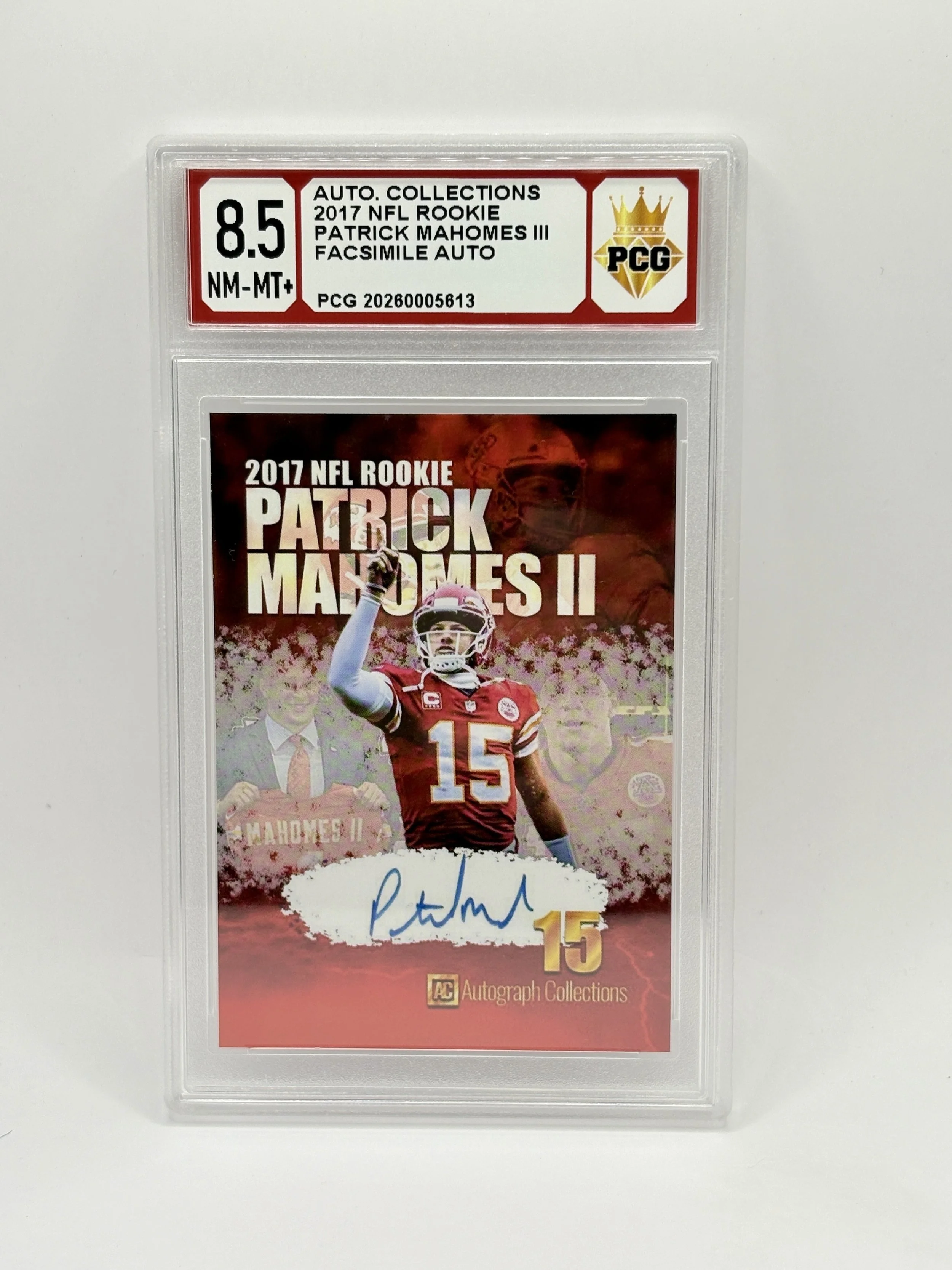 #20250005613 PATRICK MAHOMES III 8.5 NM-MT+