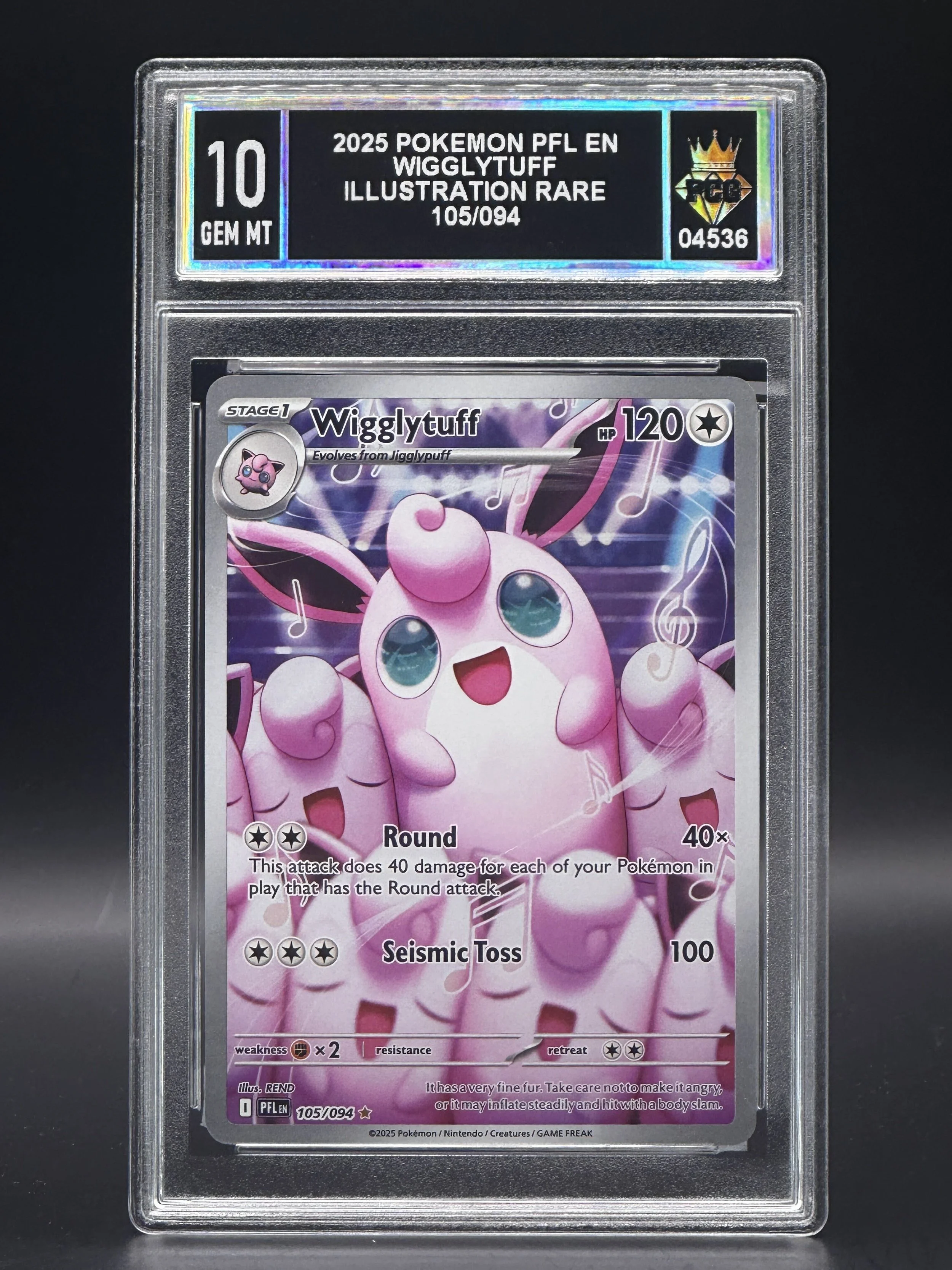 #04536 2025 WIGGLYTUFF 10 GEM MT