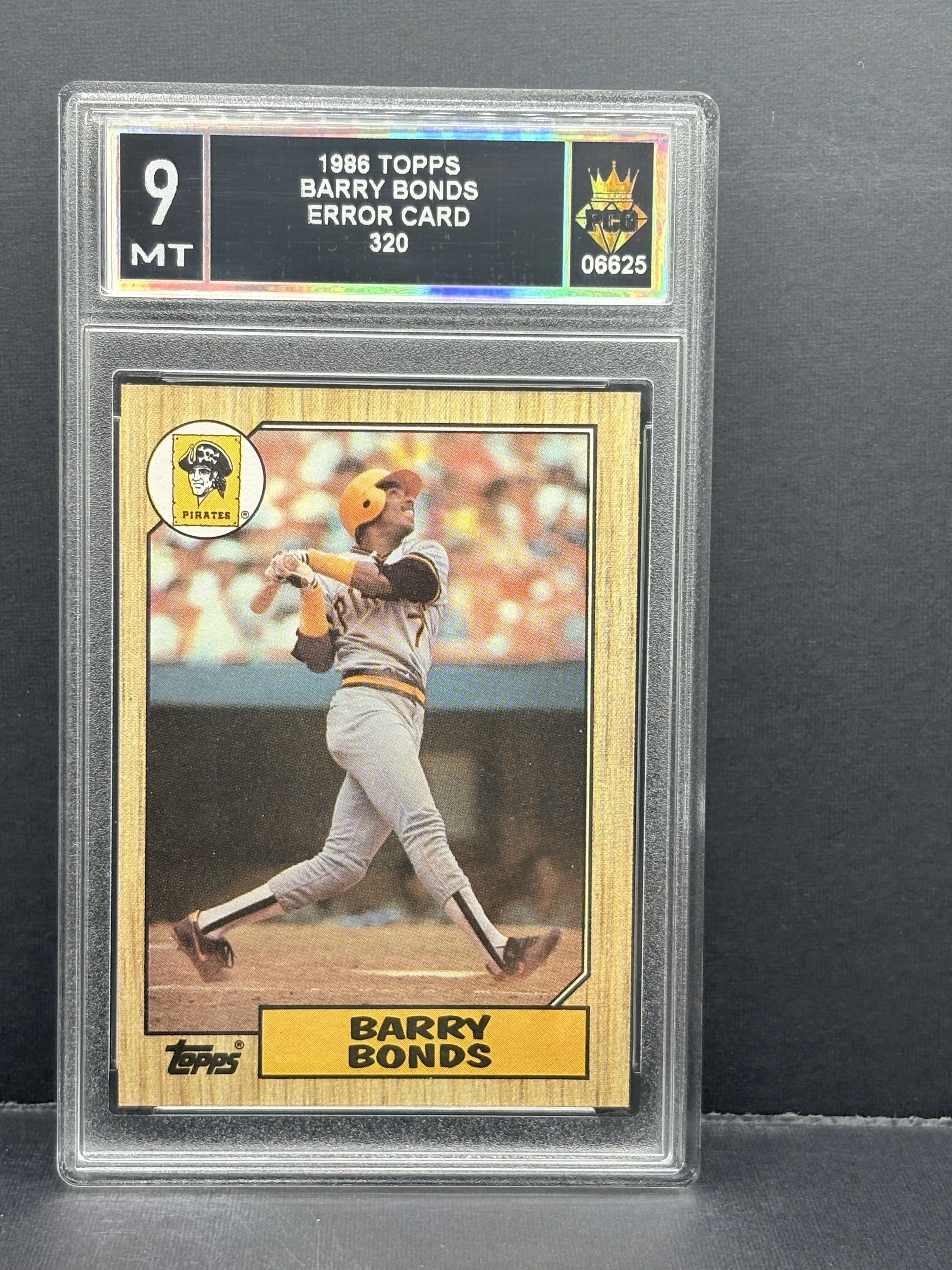 #06625 1986 BARRY BONDS 9 MT