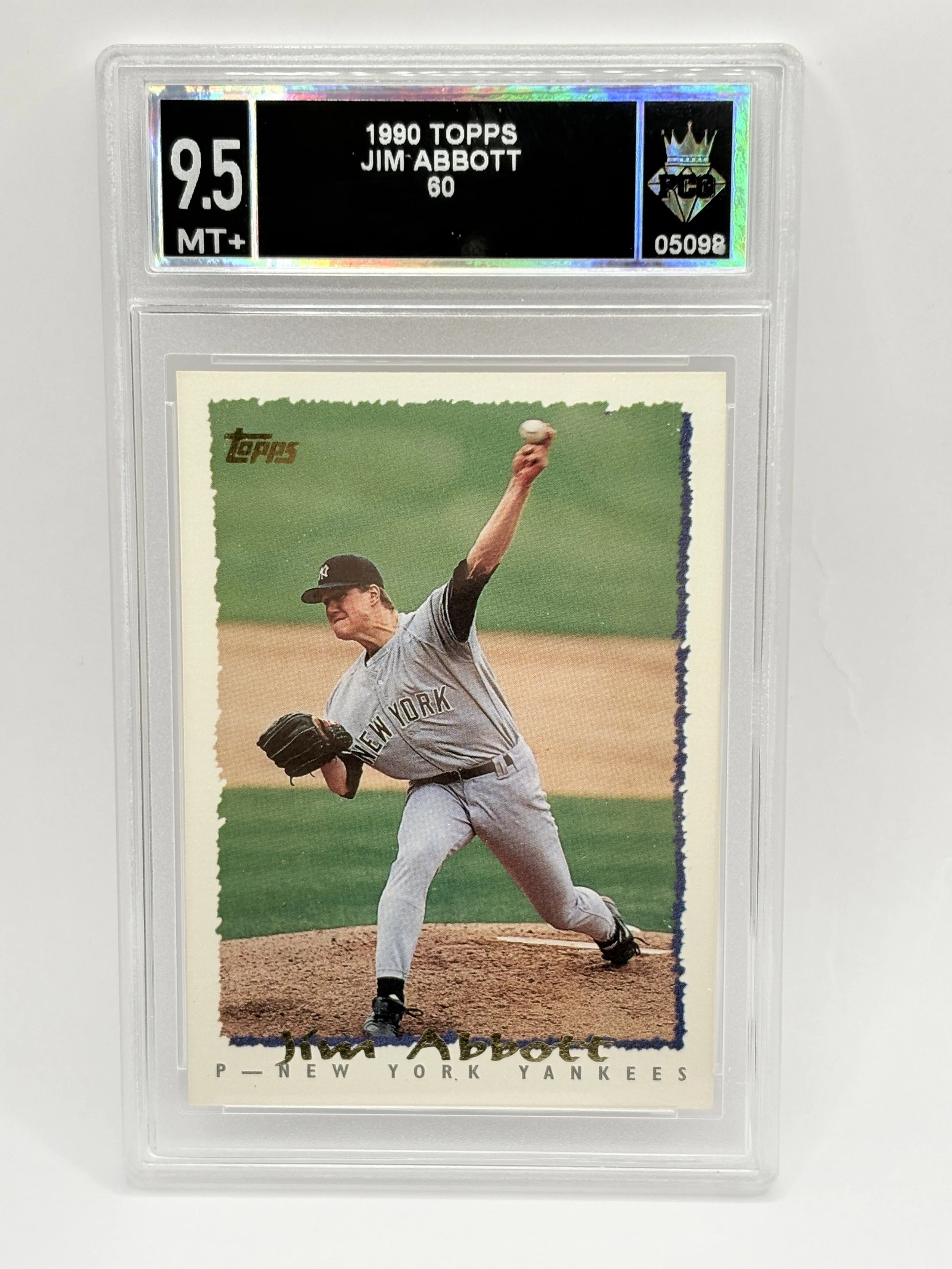 #20260005098 1990 JIM ABBOT 9.5 MT+