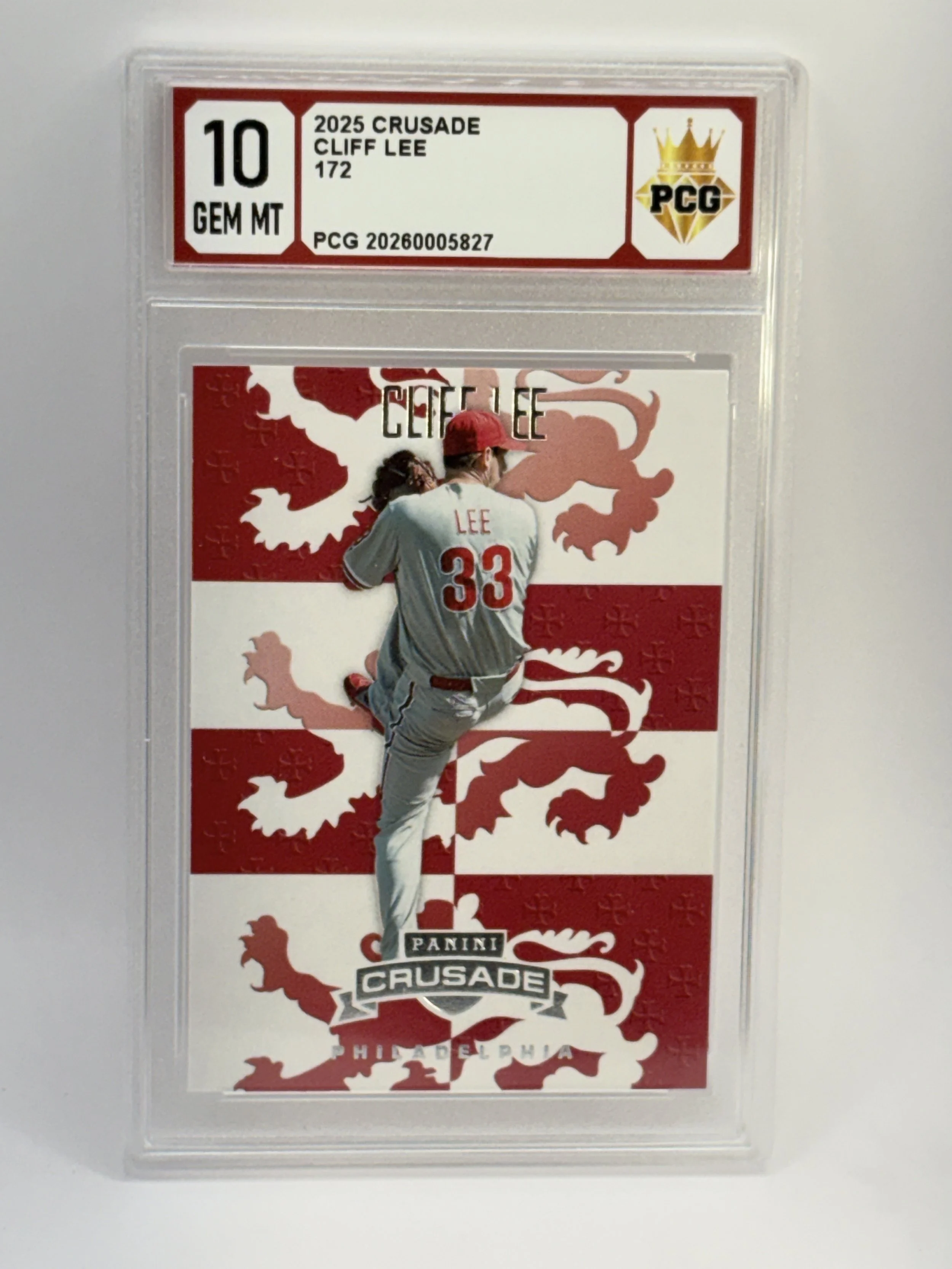 #20260005827 2025 CLIFF LEE 10 GEM MT