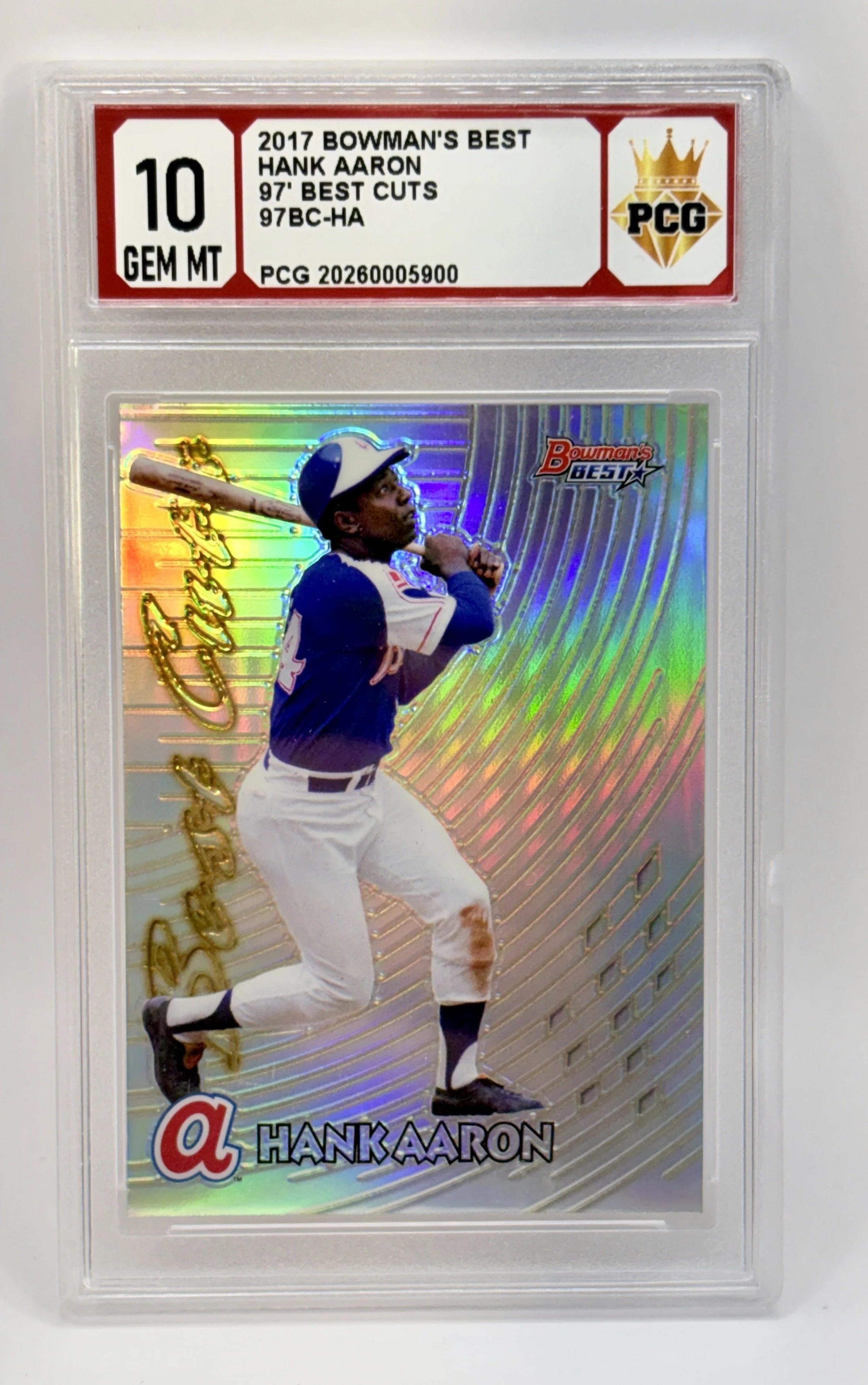 #20260005900 2017 HANK ARRON 10 GEM MT