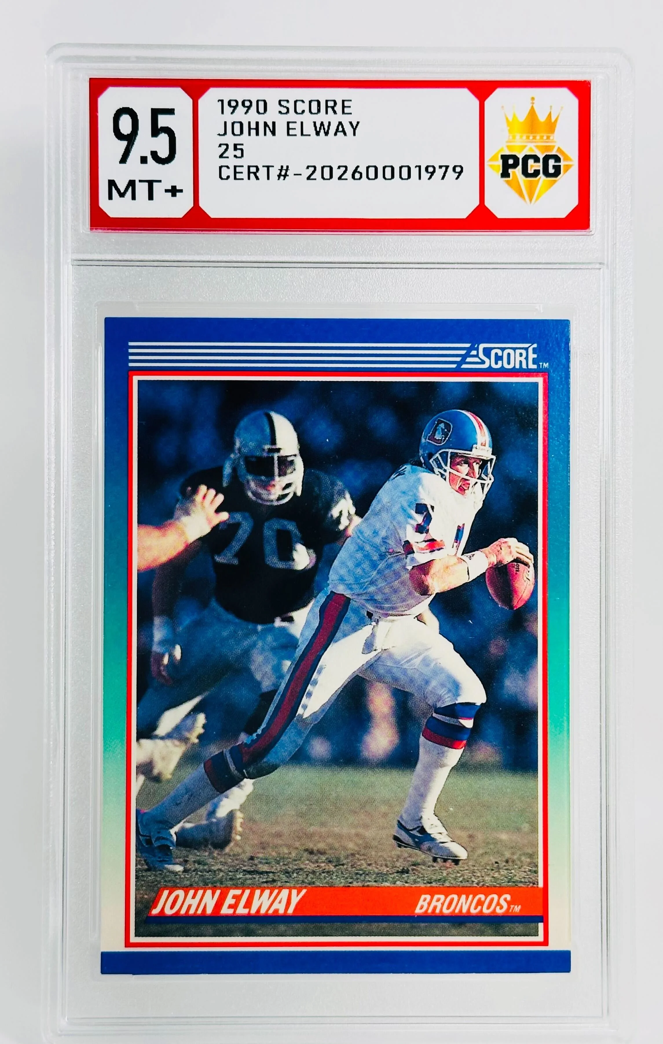 #20260001979 1990 JOHN ELWAY 9.5 MT+