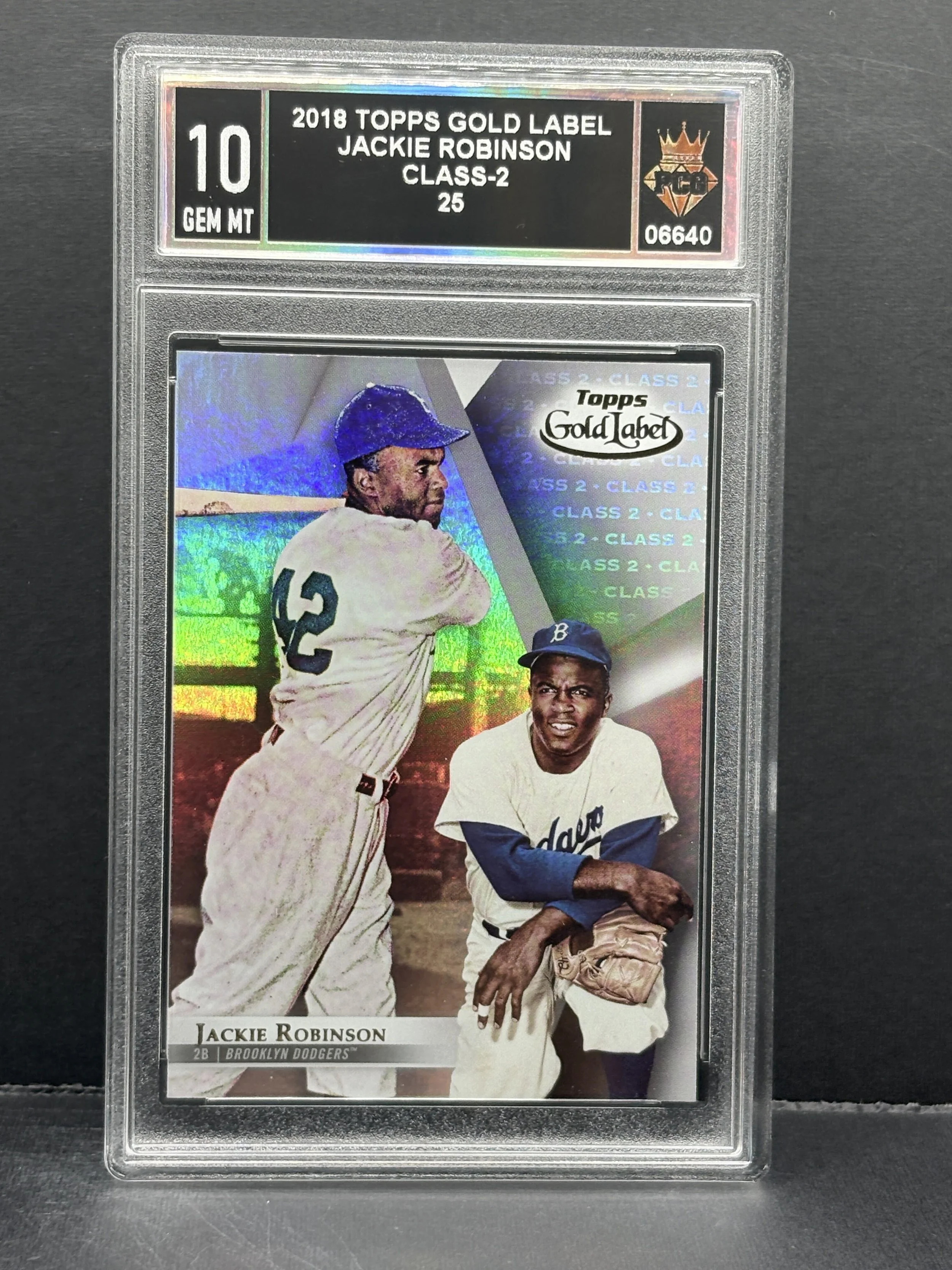 #06640 2018 JACKIE ROBINSON 10 GEM MT