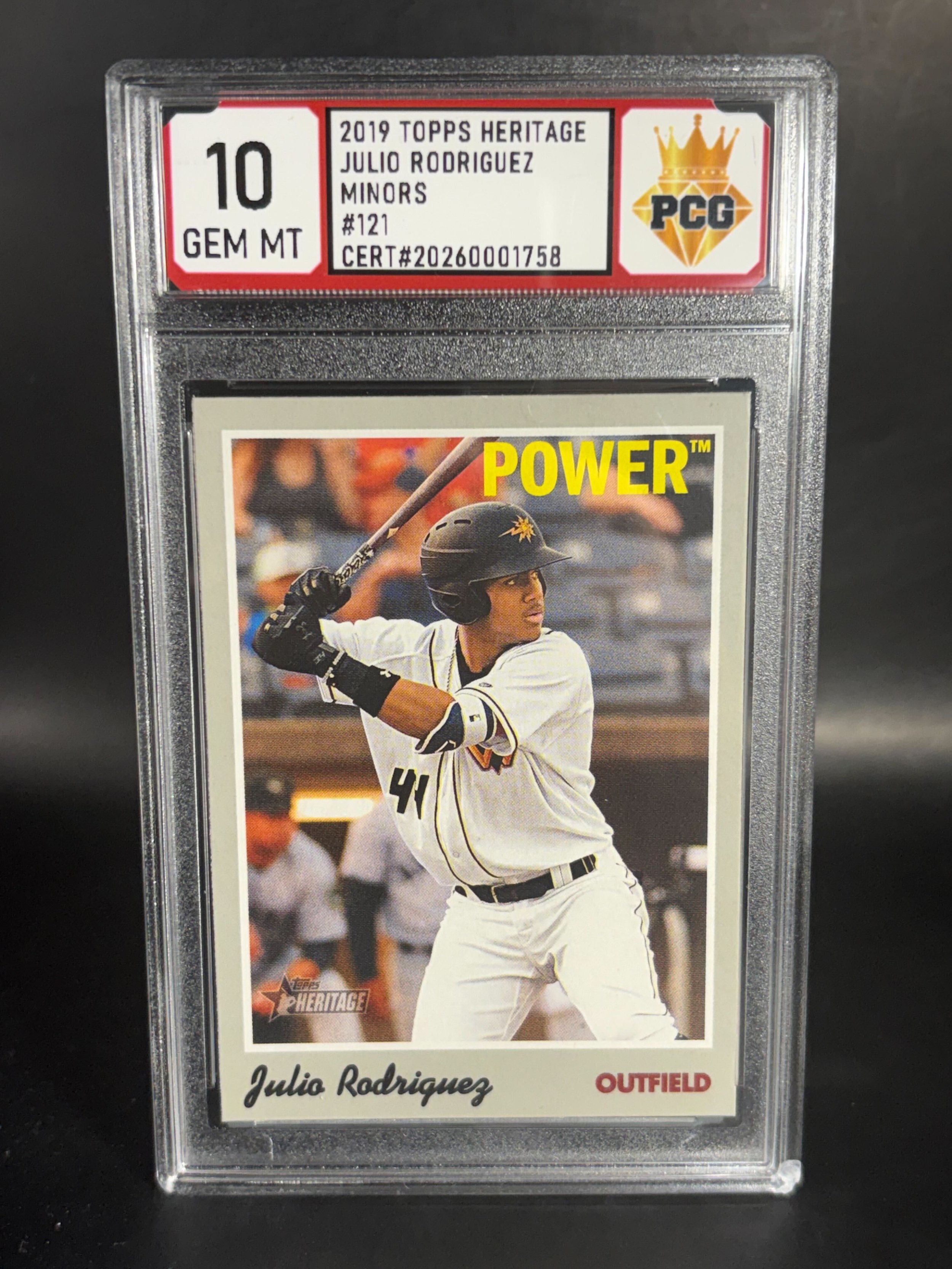 #20260001758 2019 JULIO RODRIGUEZ 10 GEM MT