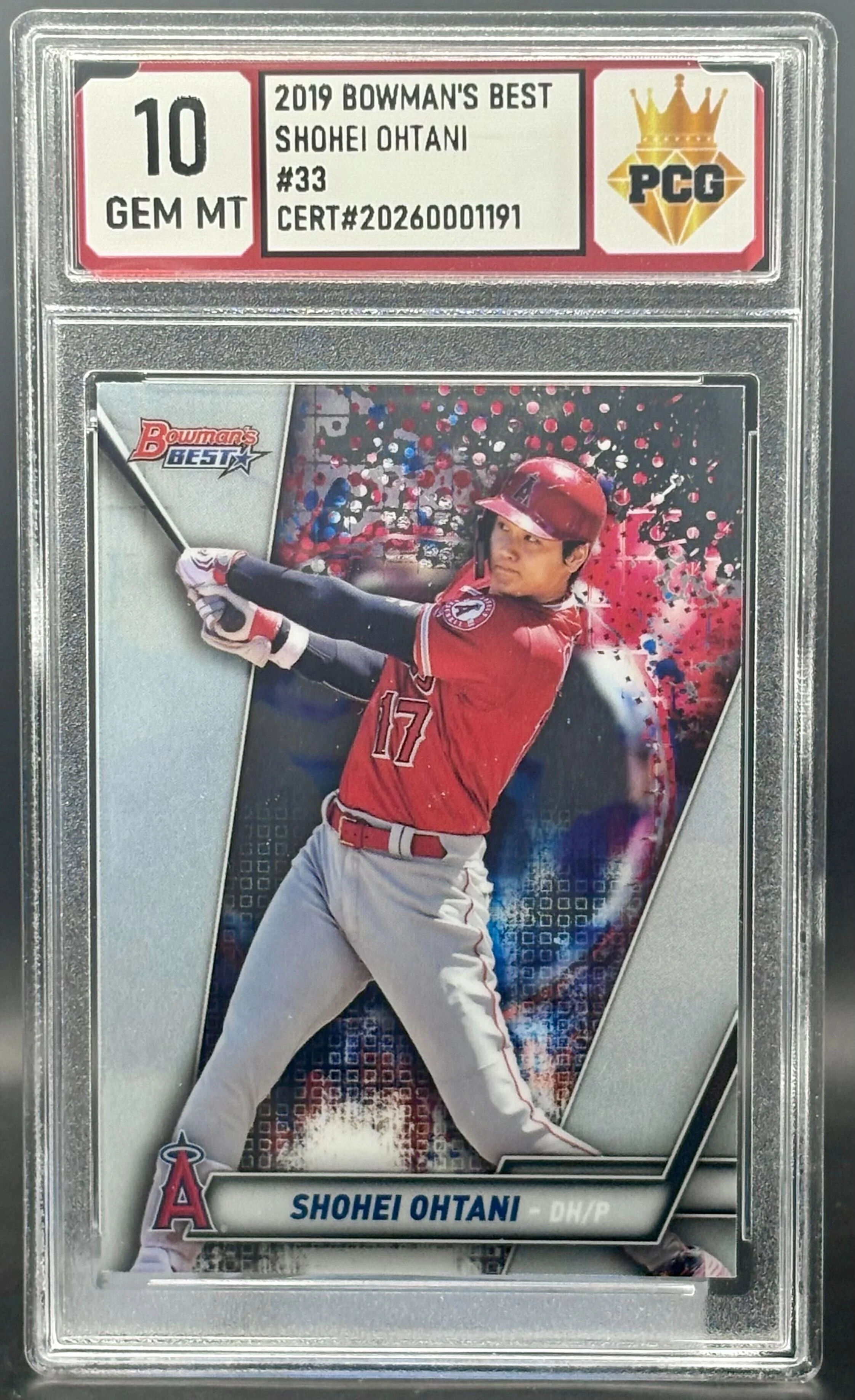 #20260001191  2019 SHOHEI OHTANI 10 GEM MT