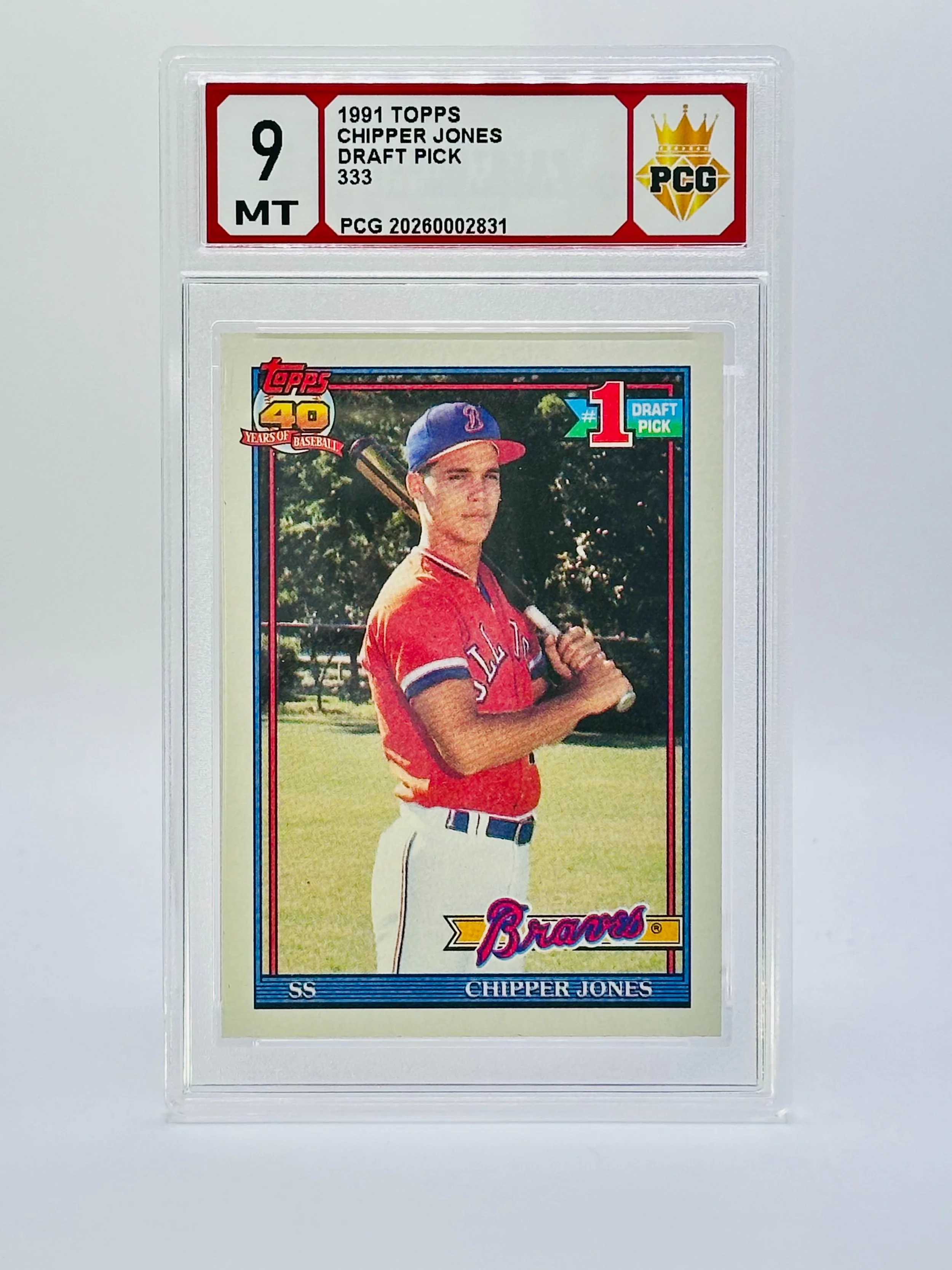 #20260002831 1991 CHIPPER JONES 9 MT