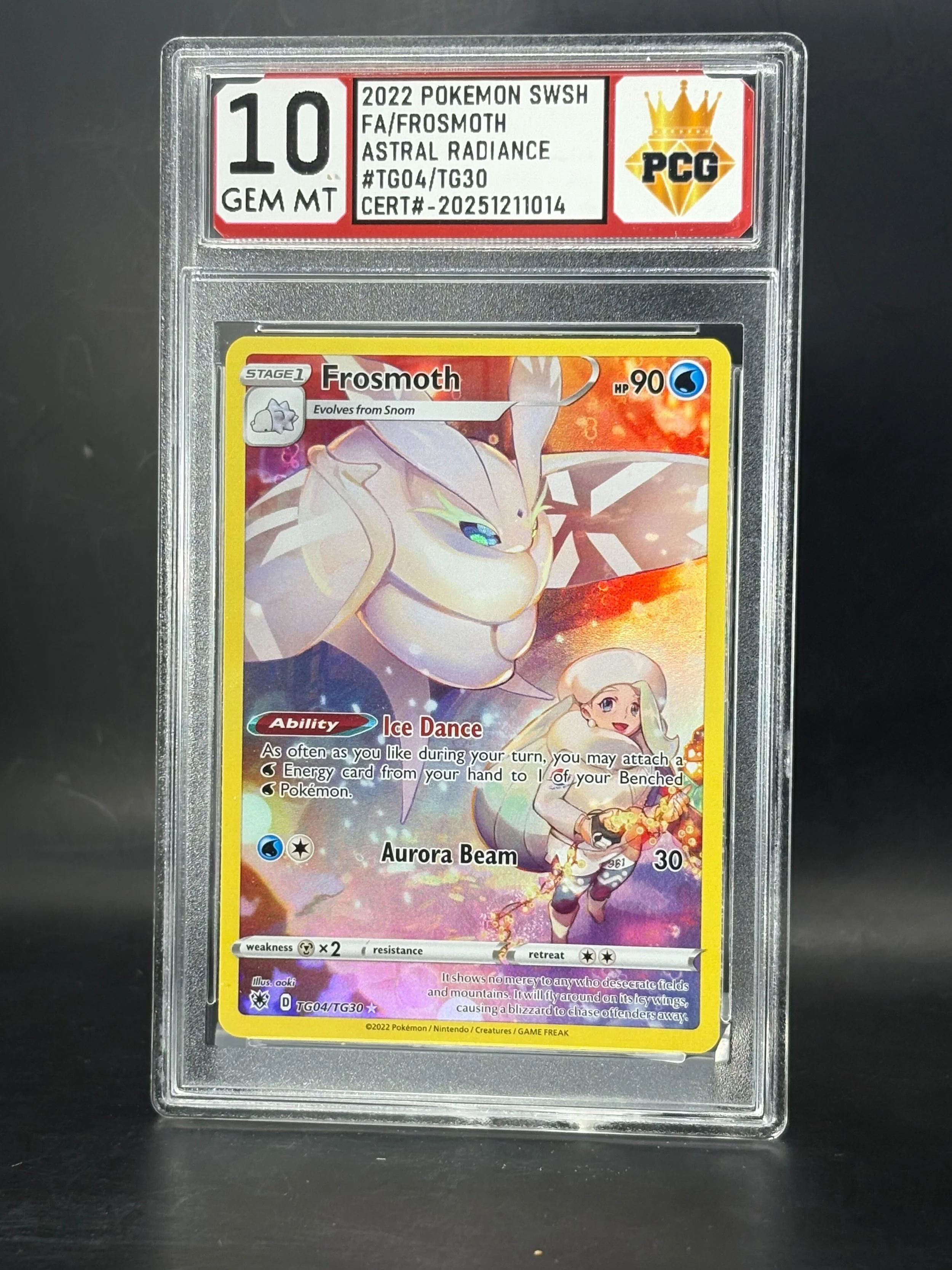 #20251211014 2022 POKEMON SWSH FA/FROSMOTH 10 GEM MT