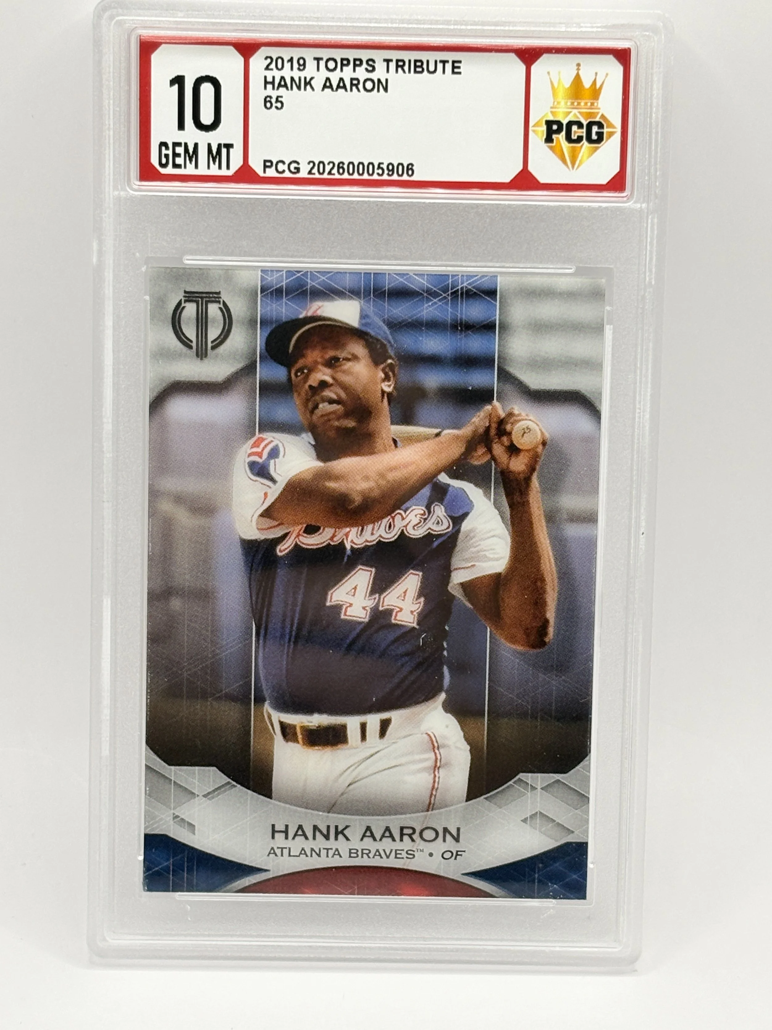 #20260005906 2019 HANK AARON 10 GEM MT