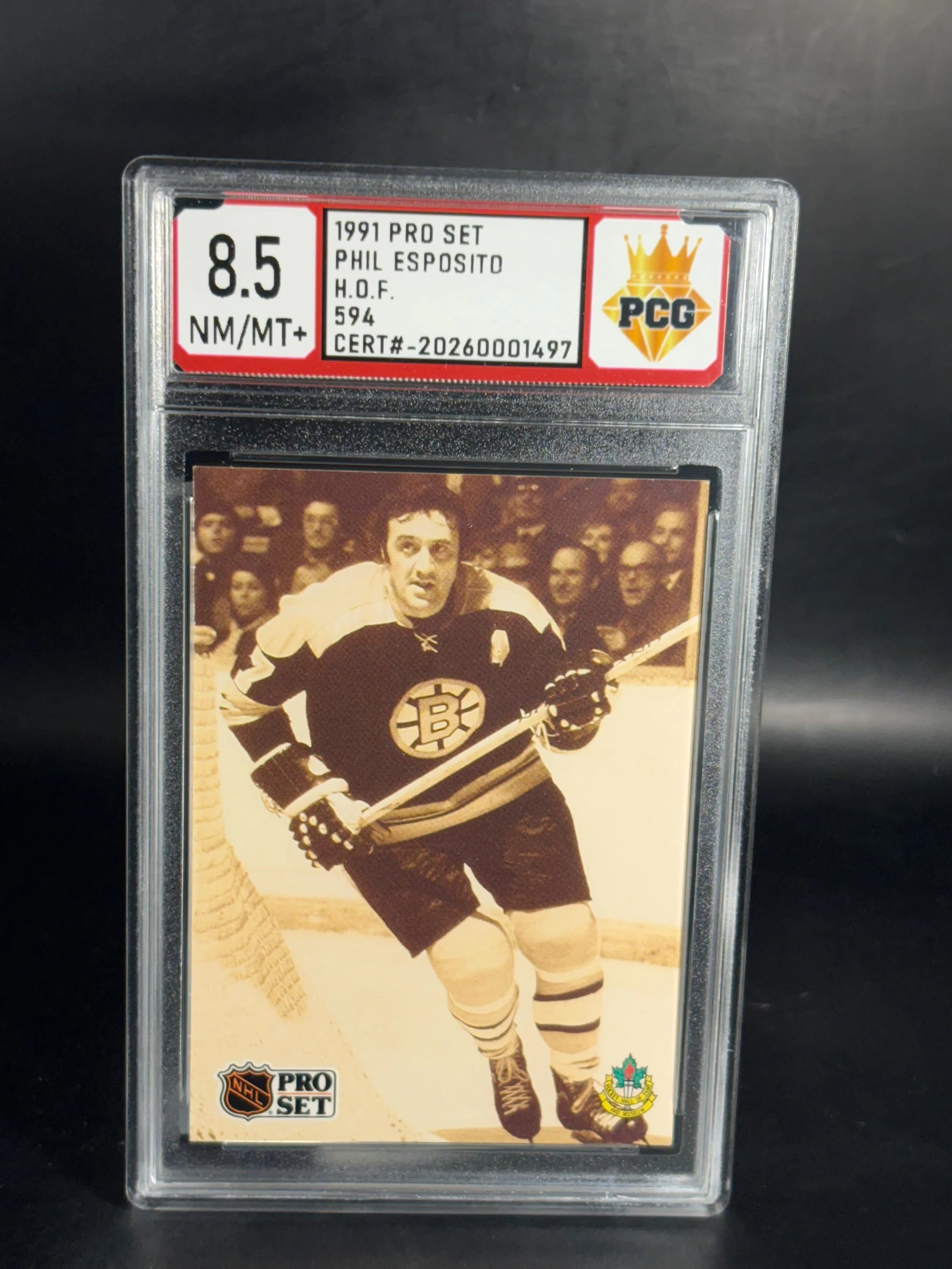 #20260001497 1991 PHIL ESPOSITO 8.5 NM/MT+