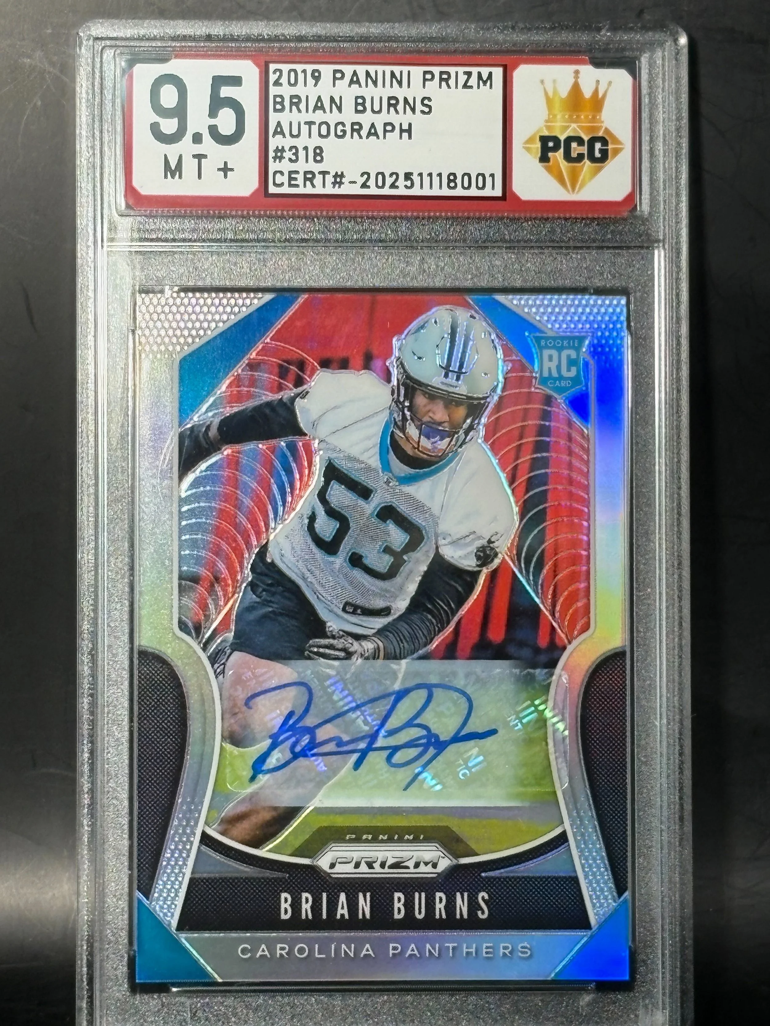 #20251118001 Brian Burns RC Autograph 9.5 MT+