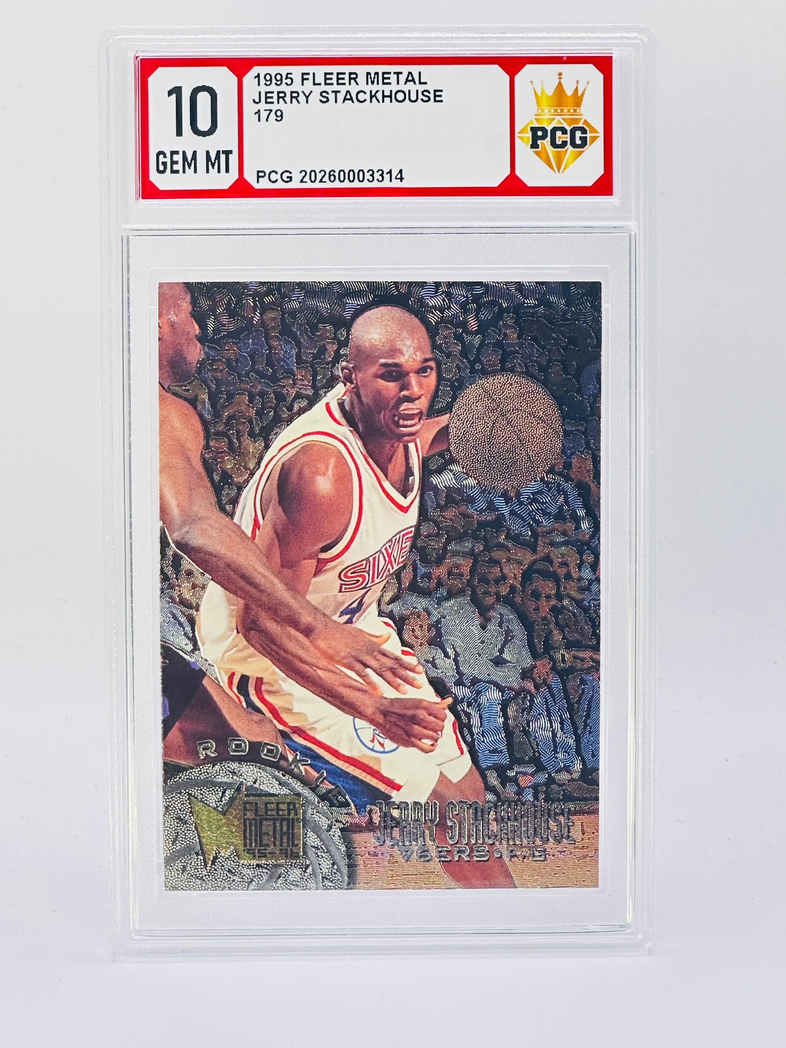 #20260003314 1995 JERRY STACKHOUSE 10 GEM MT