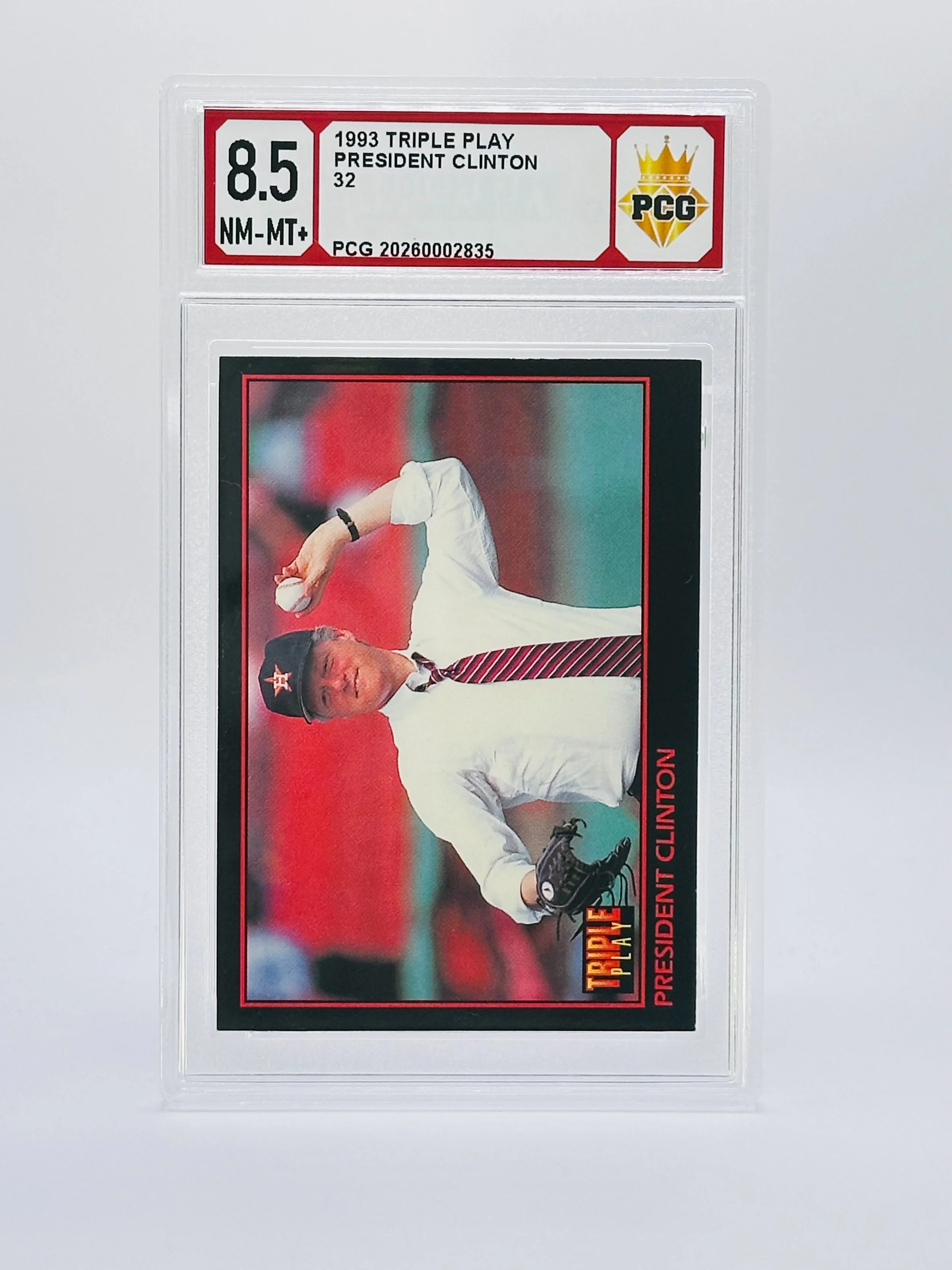 #20260002835 1993 PRESIDENT CLINTON 8.5 NM-MT+