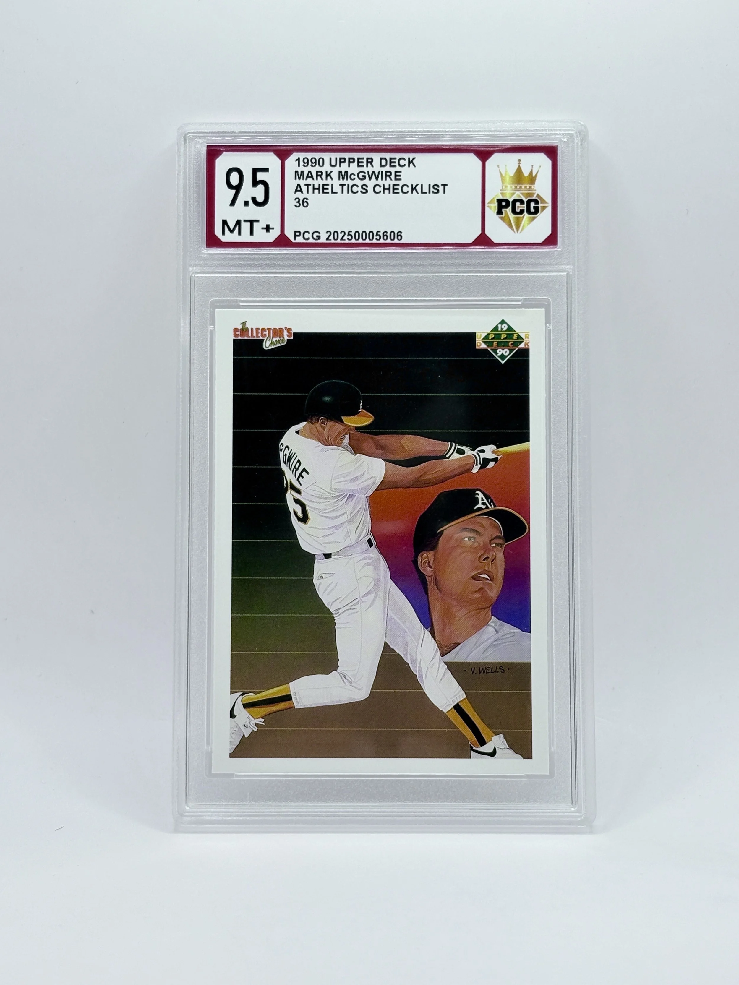 #20250005606 1990 MARK MCGWIRE 9.5 MT+
