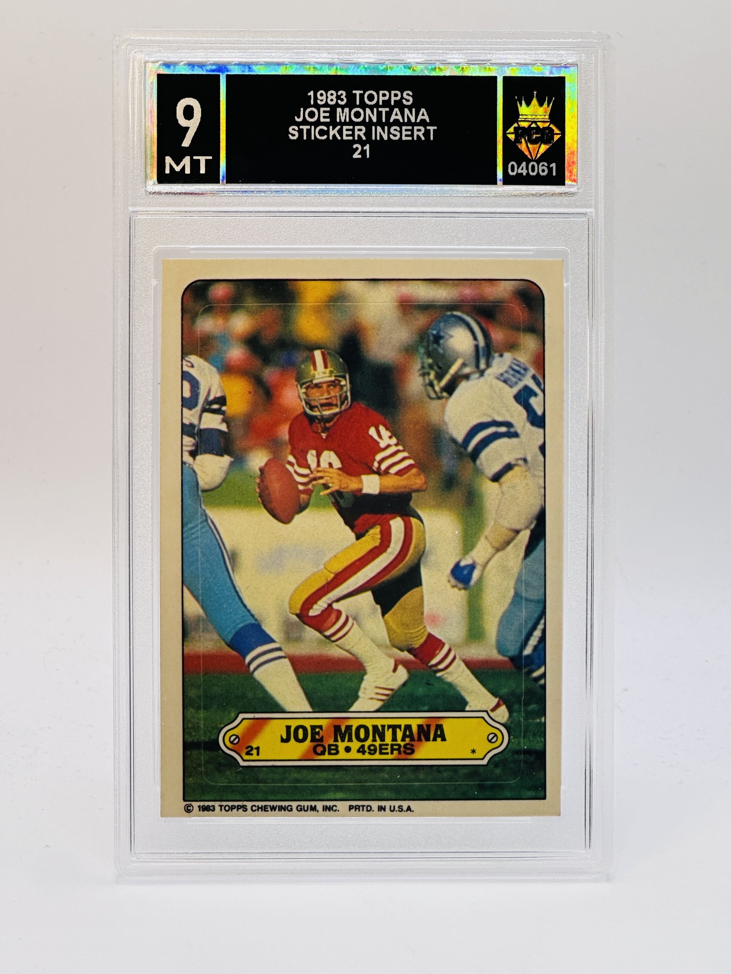 #20260004061 1983 JOE MONTANA 9 MT