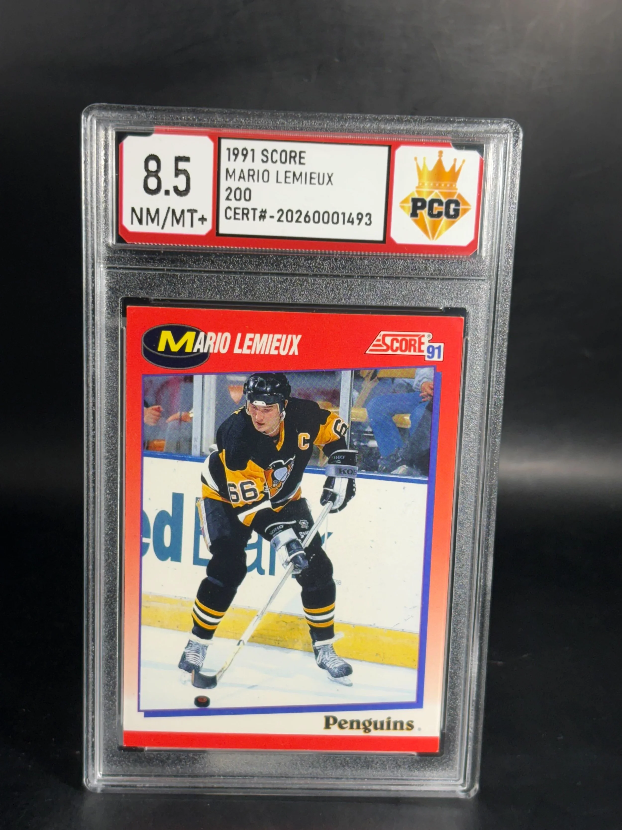 #20260001493 1991 MARIO LEMIEUX 8.5 NM/MT+