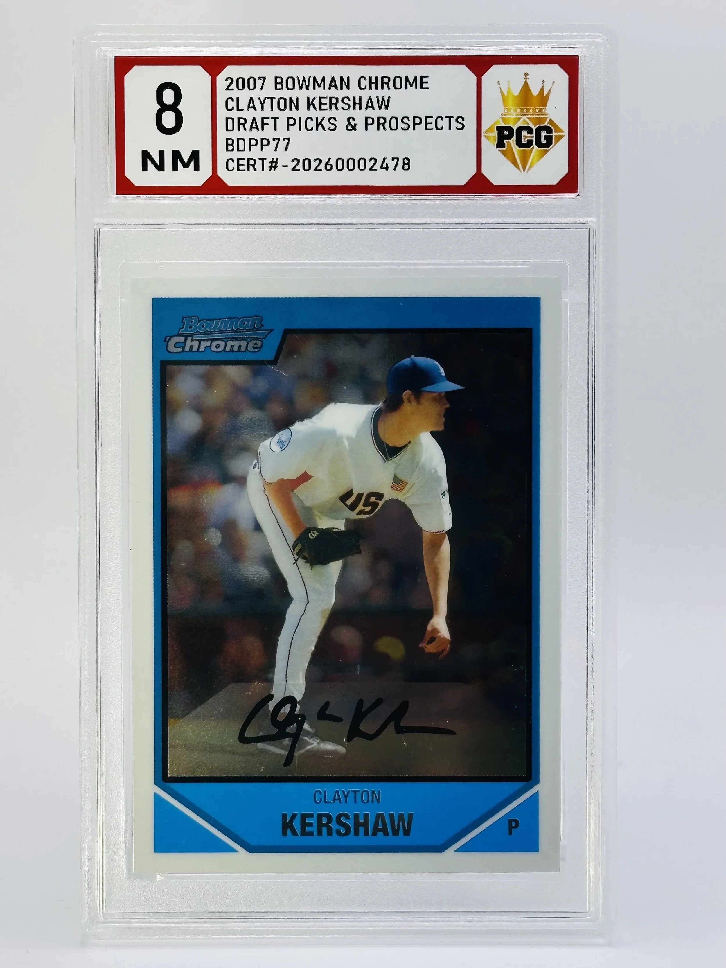 #20260002478 2007 CLAYTON KERSHAW 8 NM