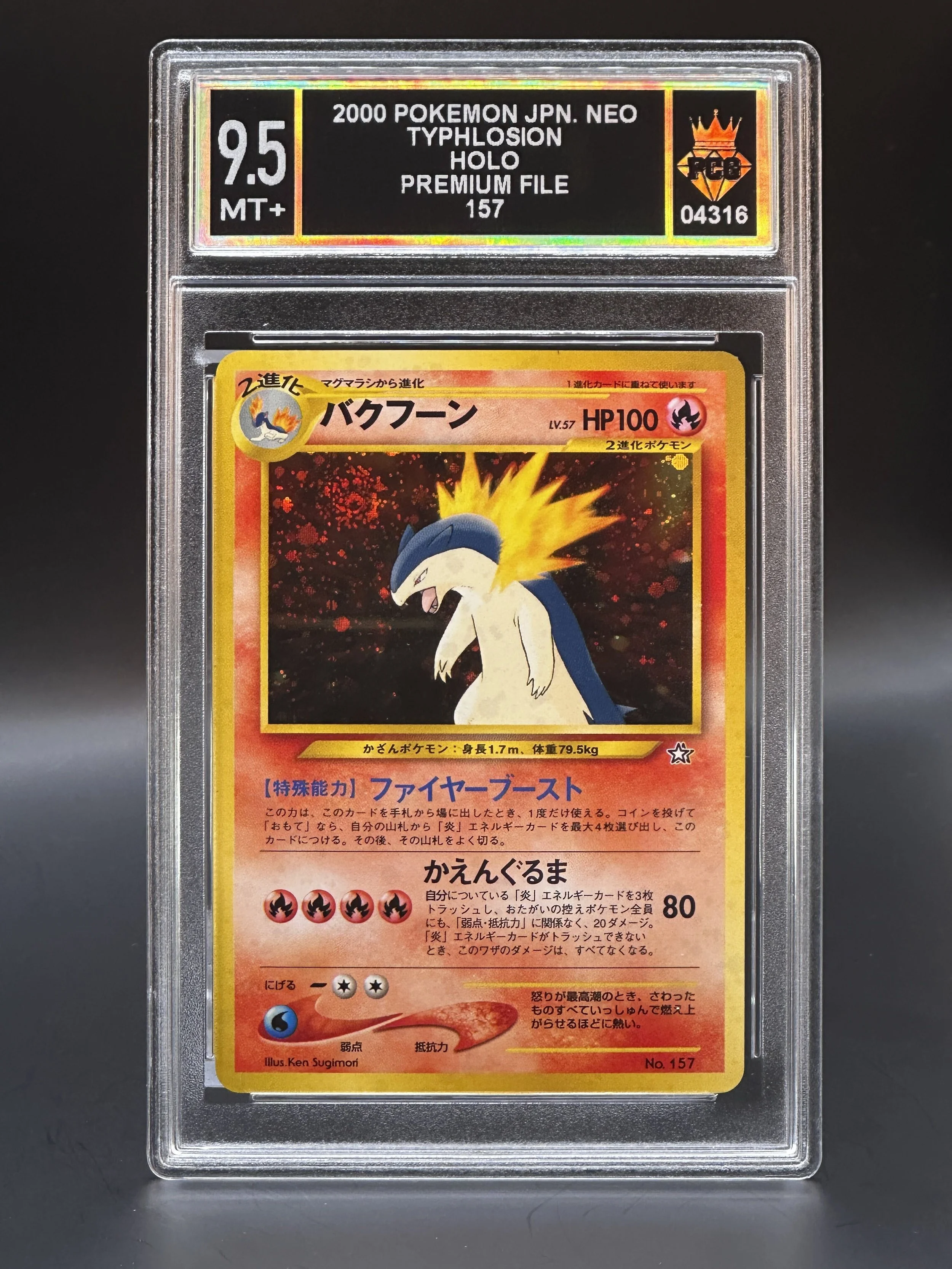 #04316 2000 TYPHLOSION 9.5 MT