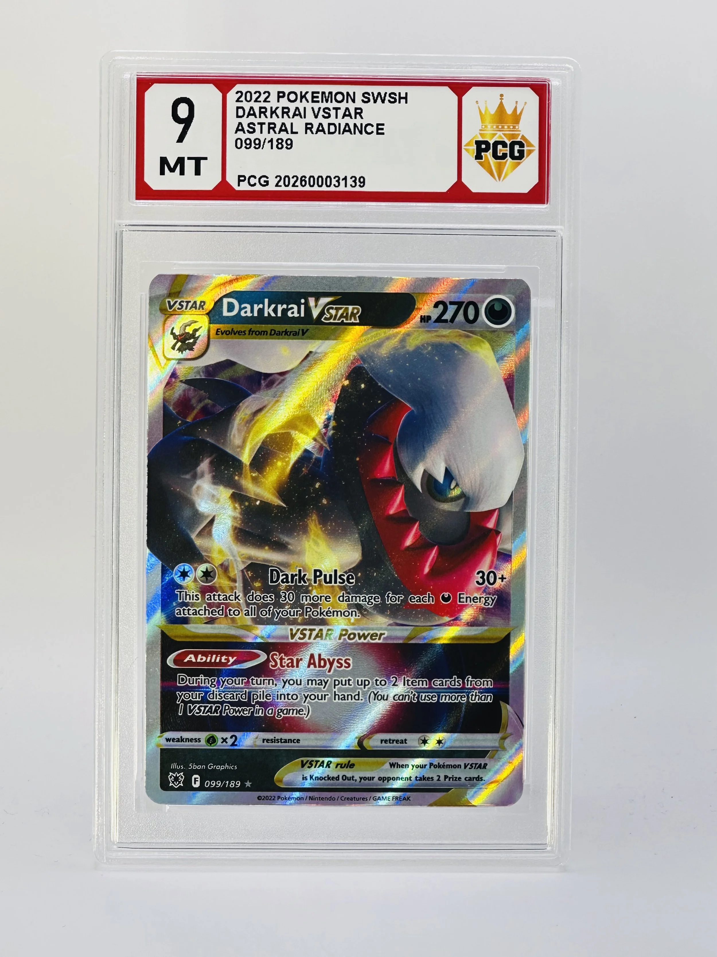 #20260003139 2022 DARKRAI VSTAR 9 MT
