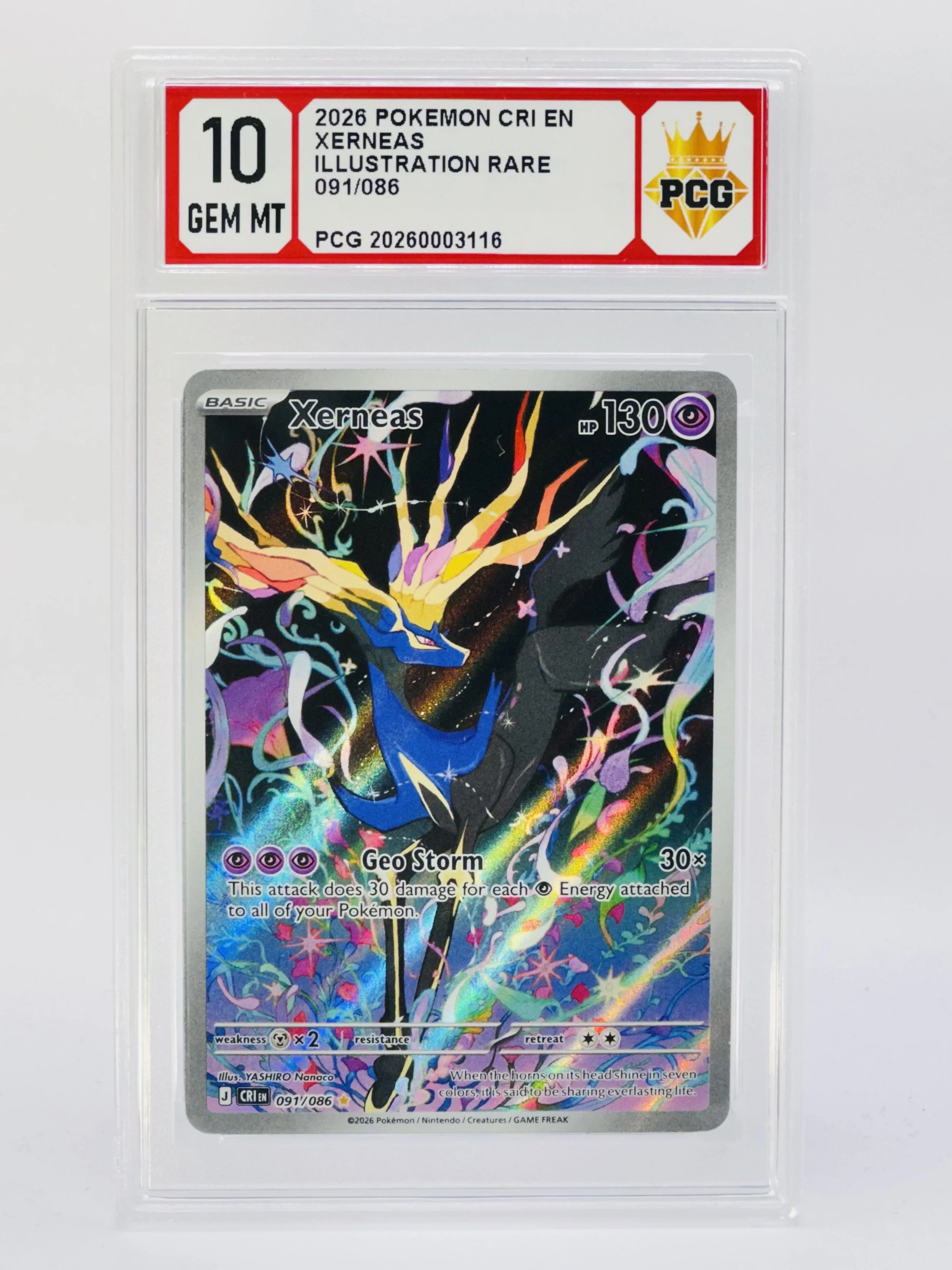#20260003116 2026 XERNEAS 10 GEM MT