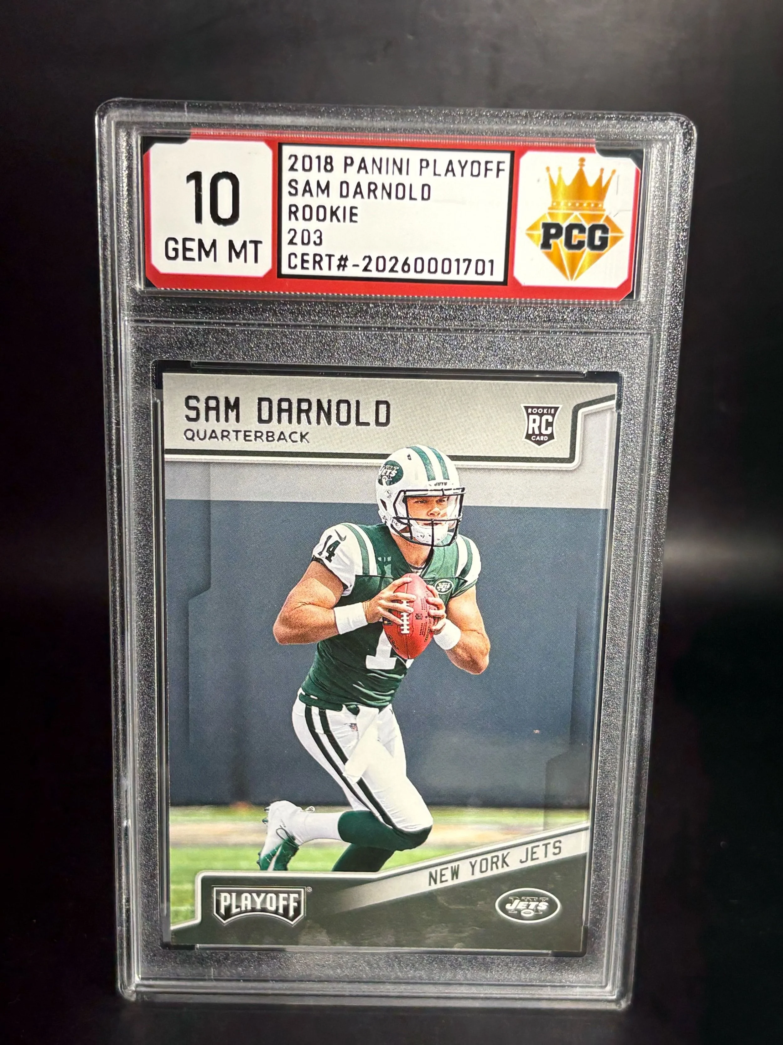 #20260001701 2018 SAM DARNOLD 10 GEM MT