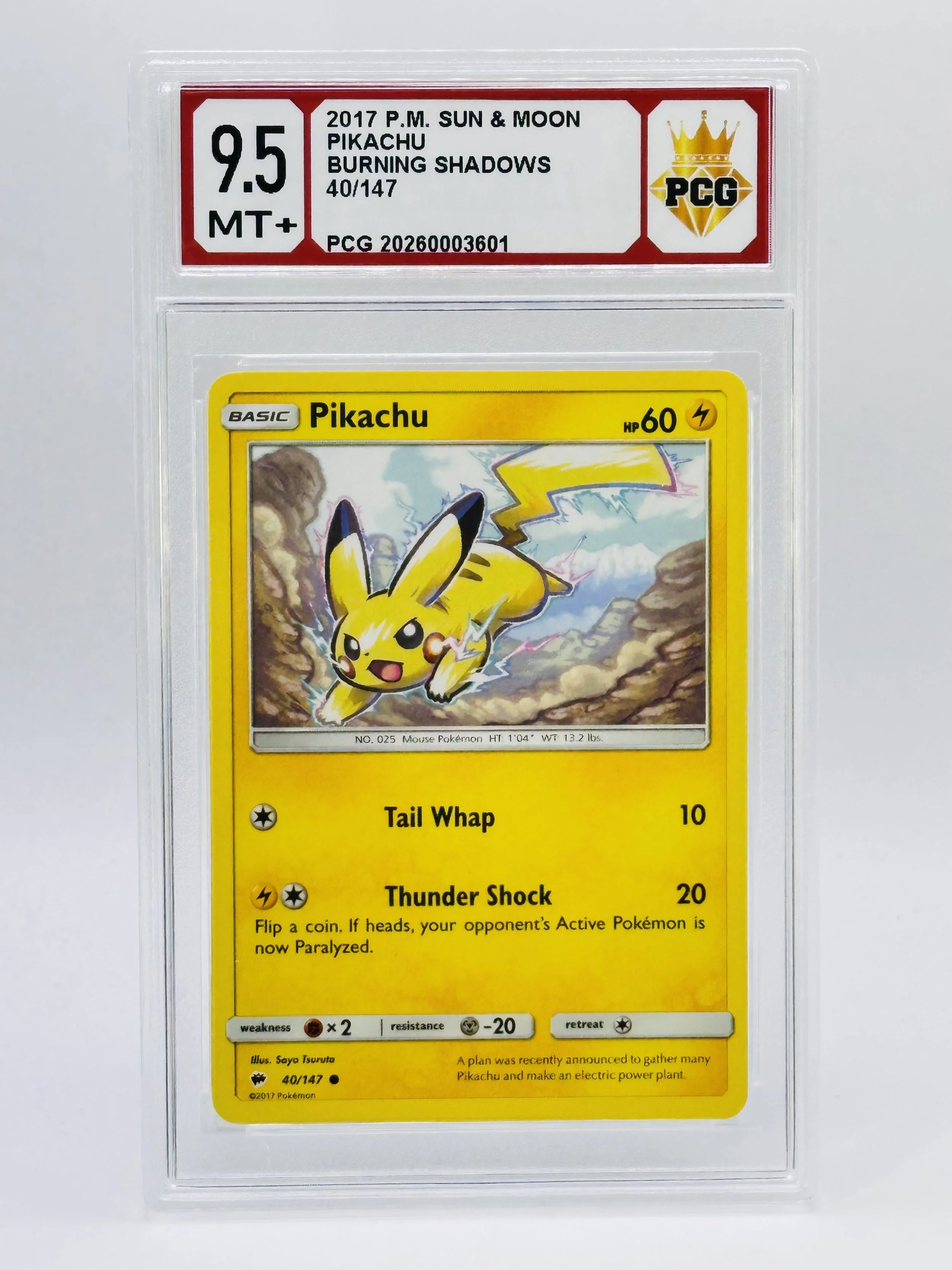#20260003601 2017 PIKACHU 9.5 MT+