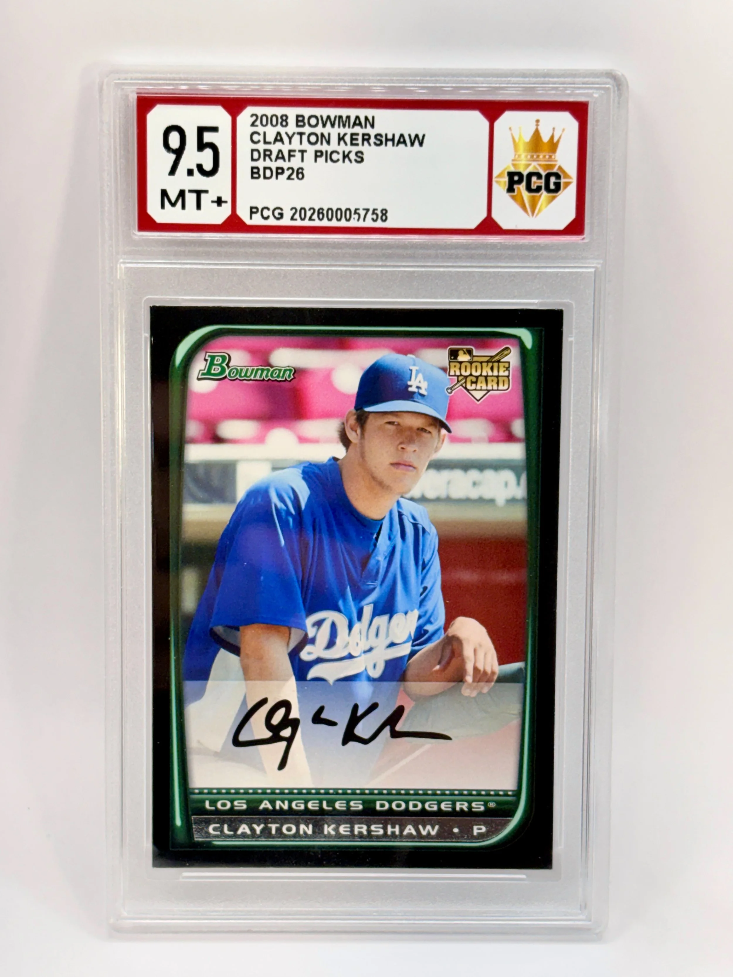 #20260005758 2008 CLAYTON KERSHAW 9.5 MT+