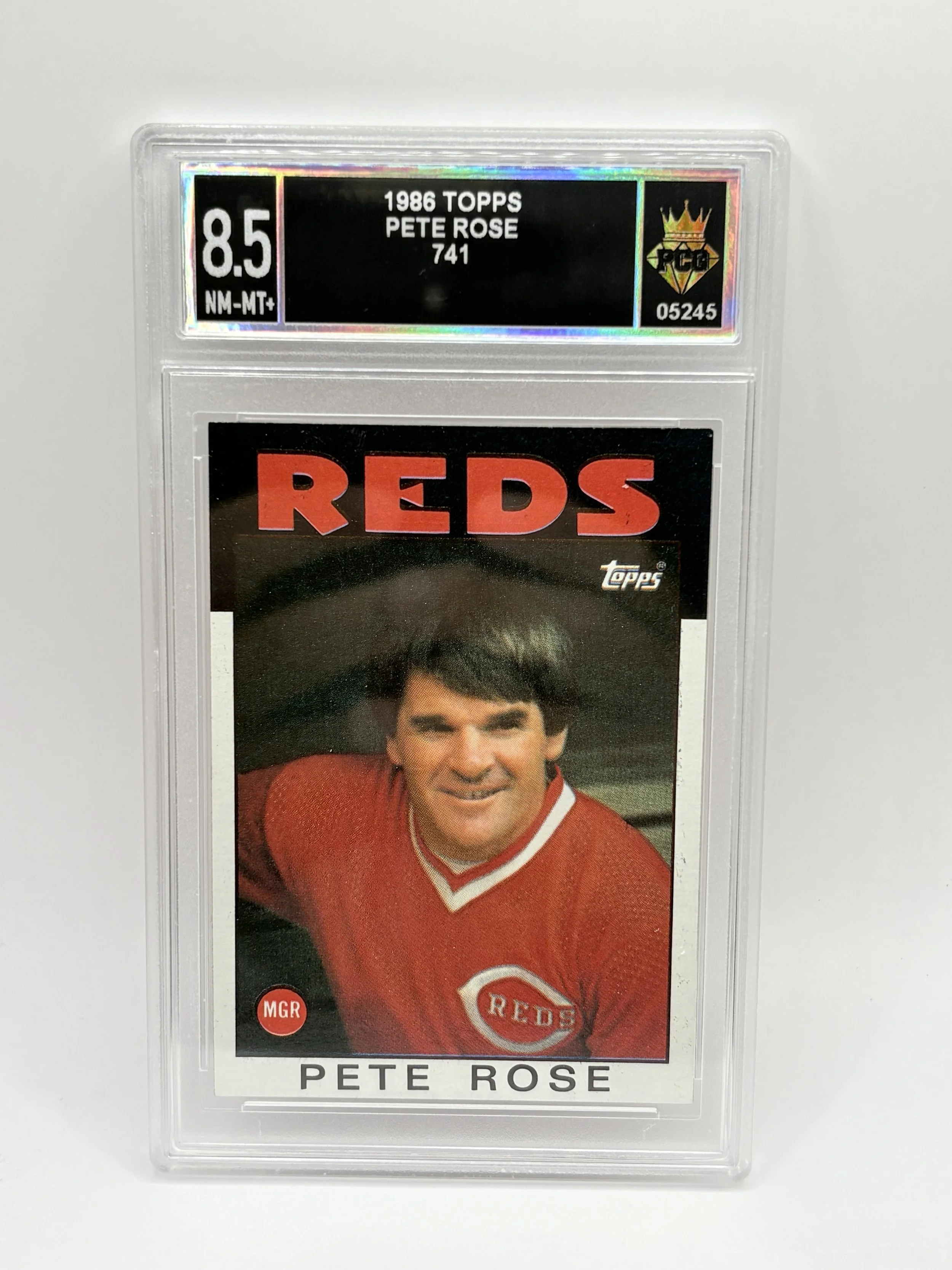 #20260005245 1986 PETE ROSE 8.5 NM-MT+
