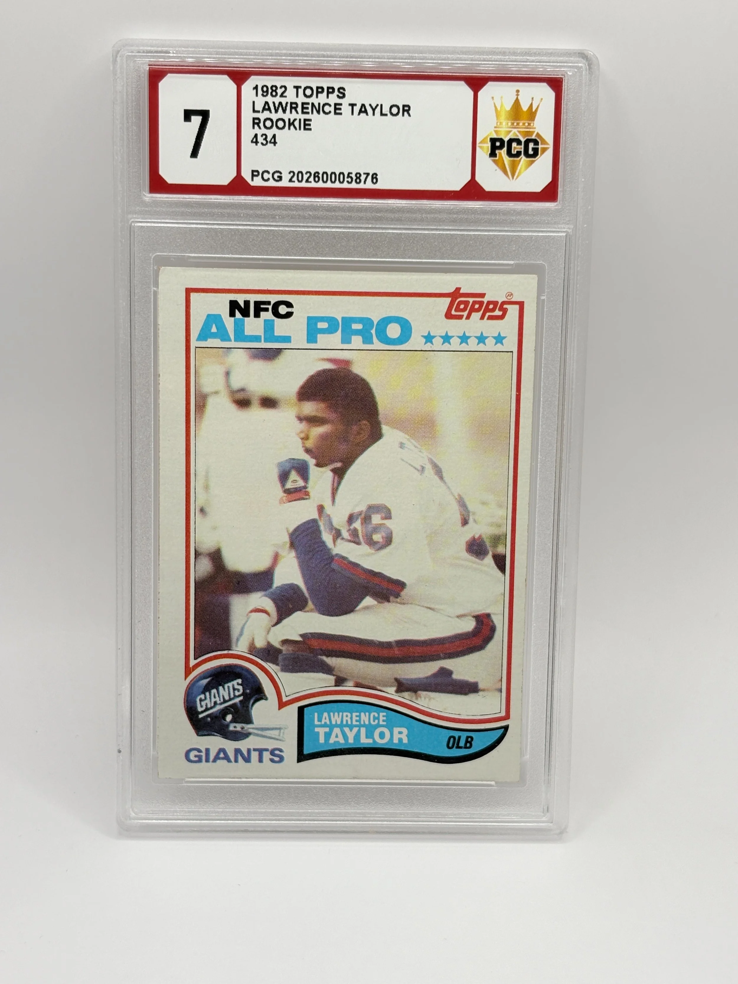 #20260005876 1982 LAWRENCE TAYLOR RC 7