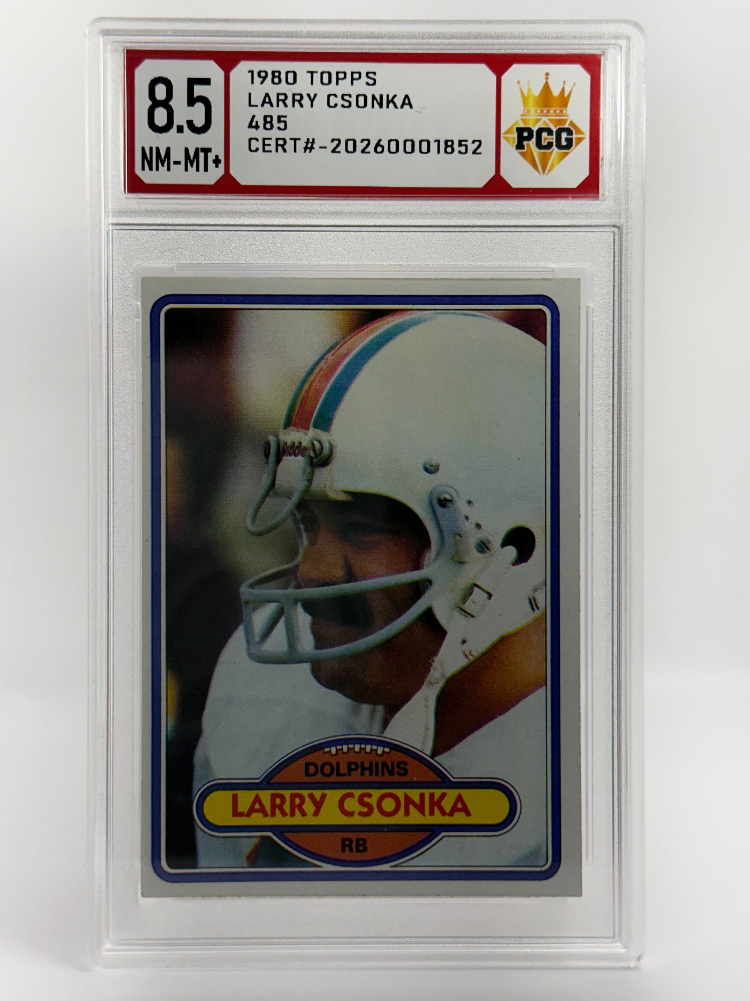 #20270001852 1980 LARRY CSONKA 8.5 NM-MT+