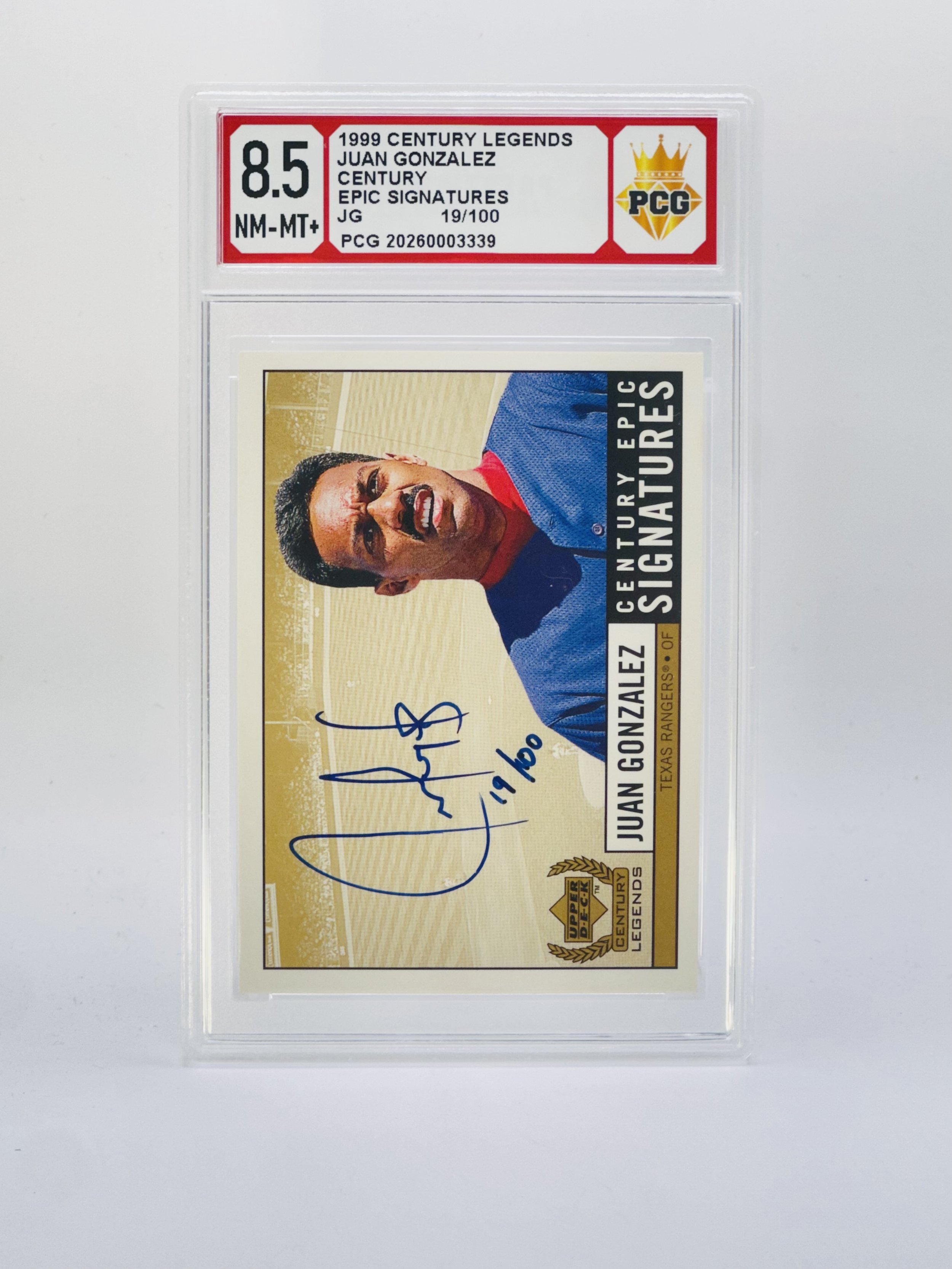 #20260003339 1999 JAUN GONZALEZ 8.5 NM-MT+