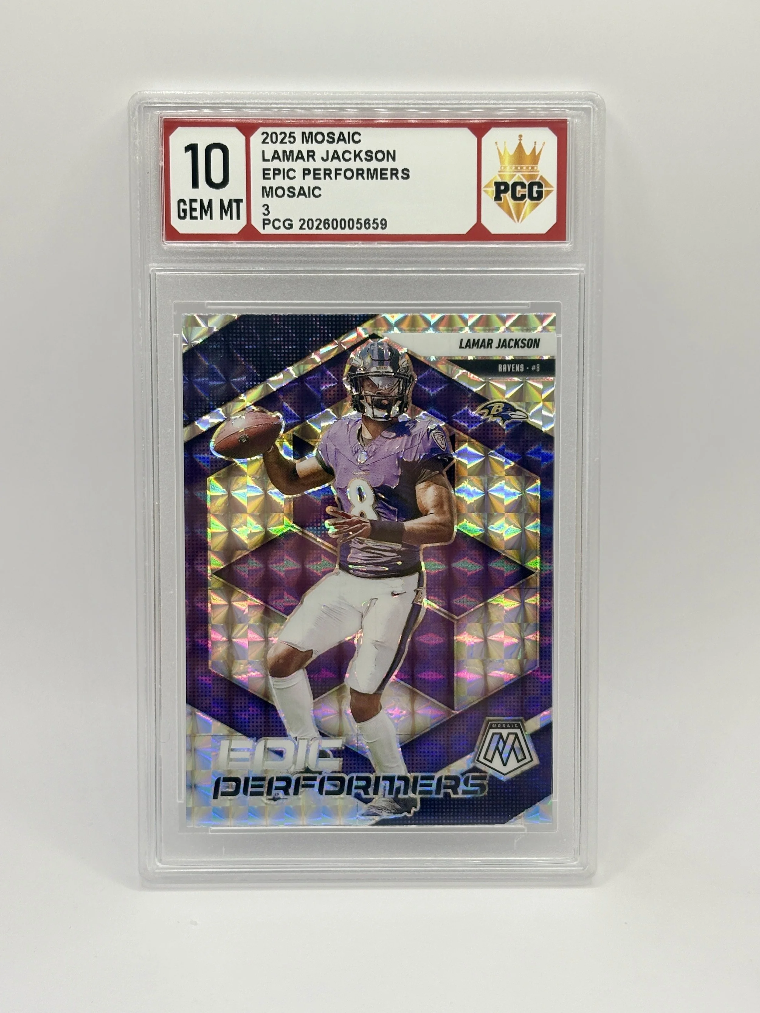 #20260005659 2025 LAMAR JACKSON 10 GEM MT