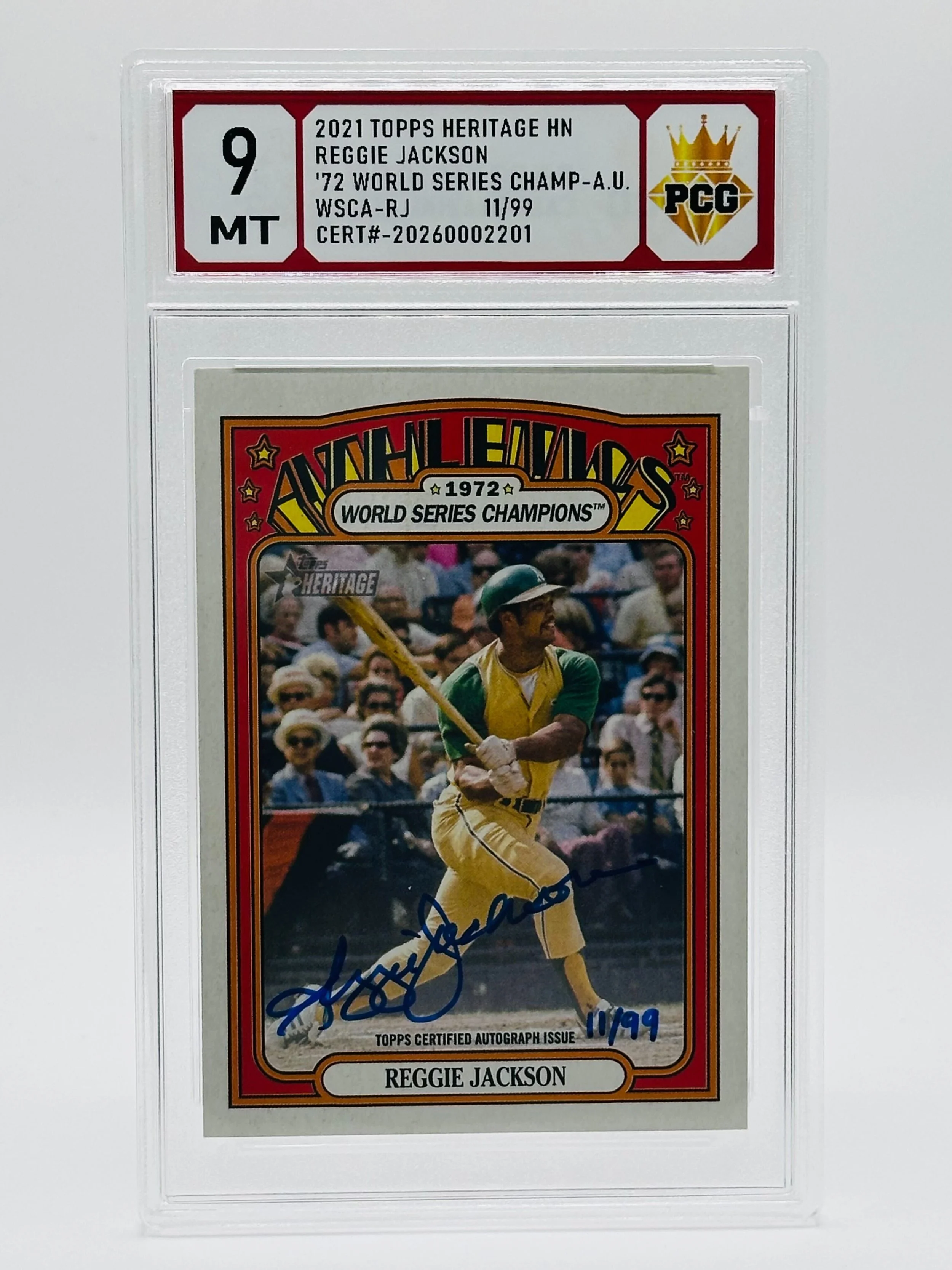 #2006002201 2021 REGGIE JACKSON AUTO 9 MT