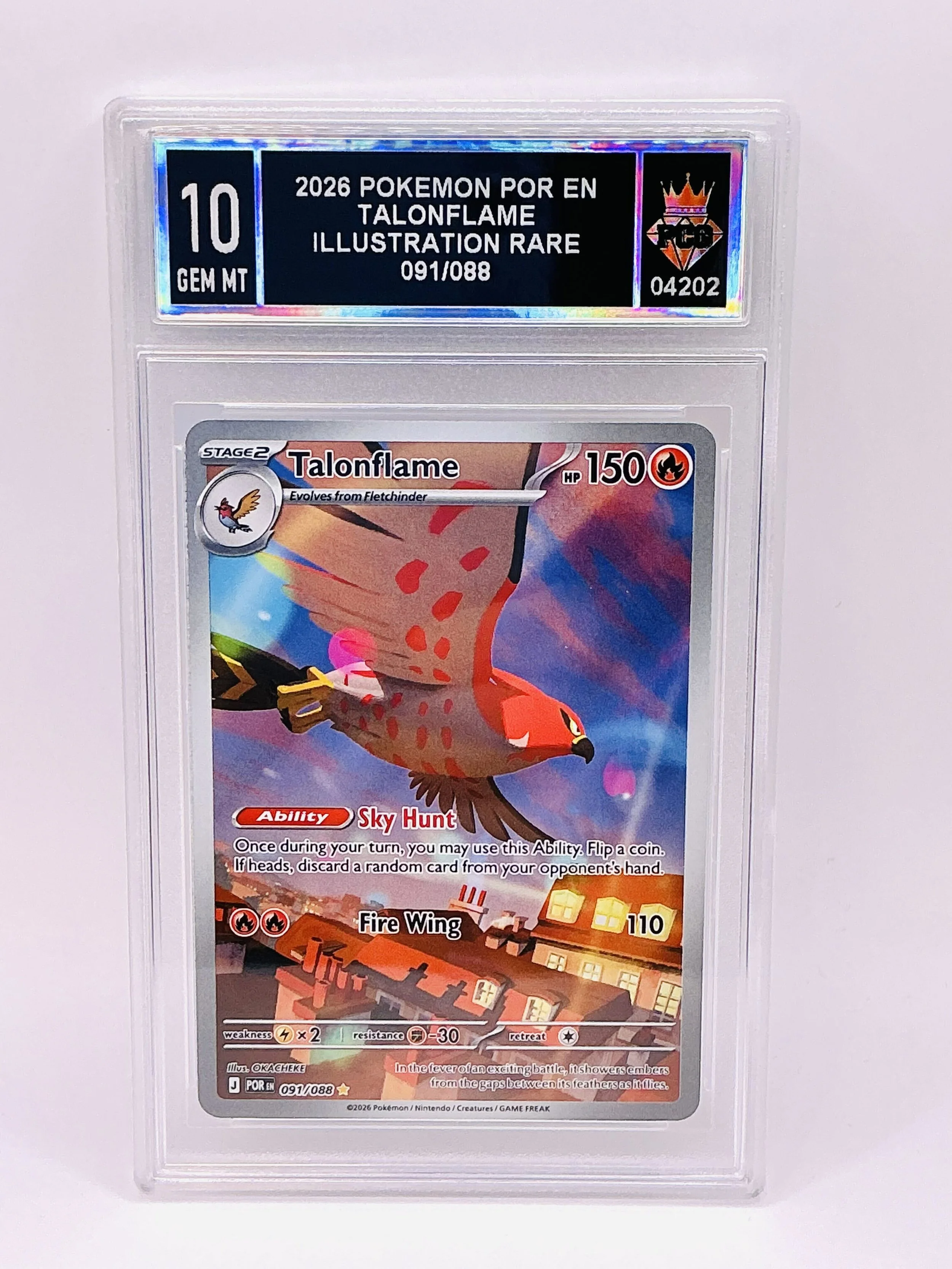 #20260004202 2026 TALONFLAME 10 GEM MT