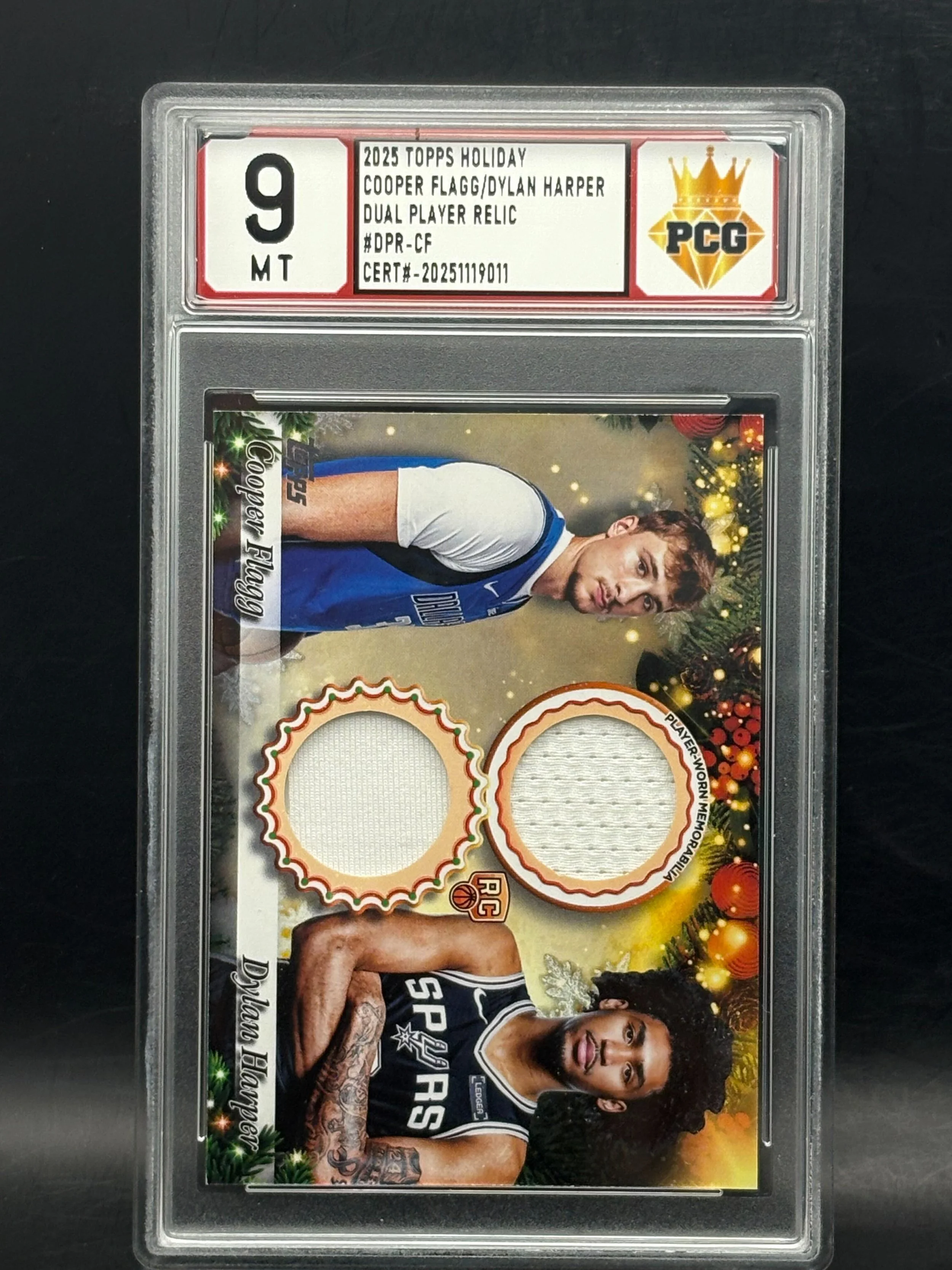 #20251119011 Cooper Flagg/ Dylan Harper Dual Player Relic 9 MT