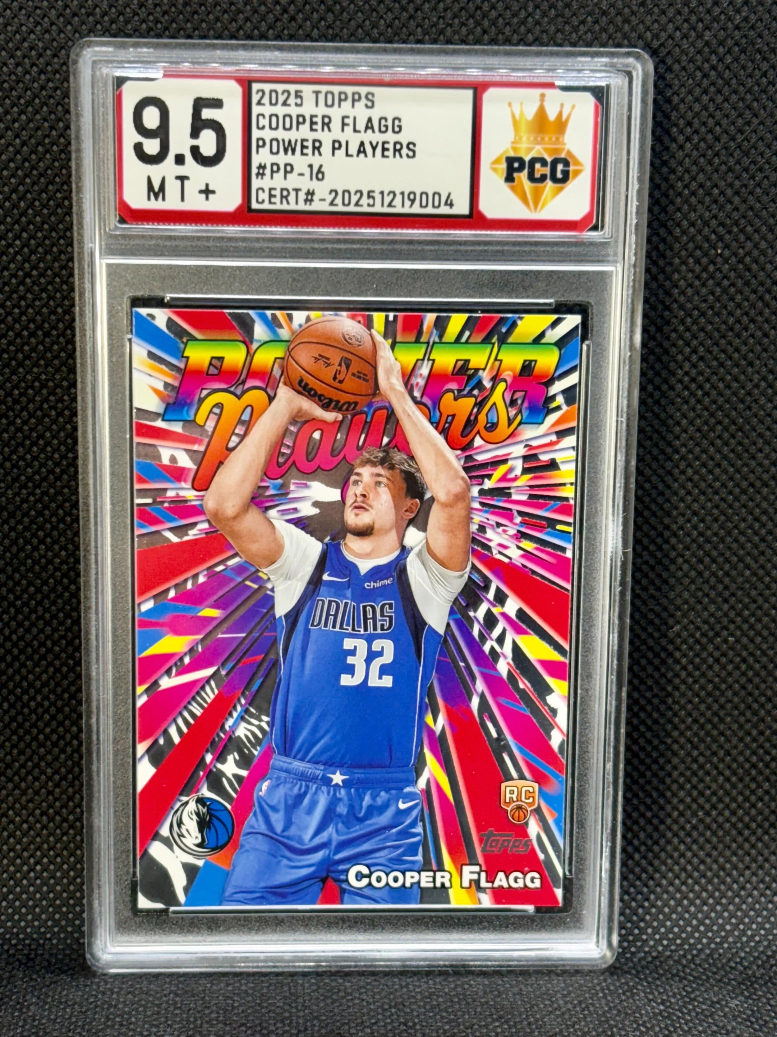 #20251219004 2025 TOPPS COOPER FLAGG RC 9.5 MT+