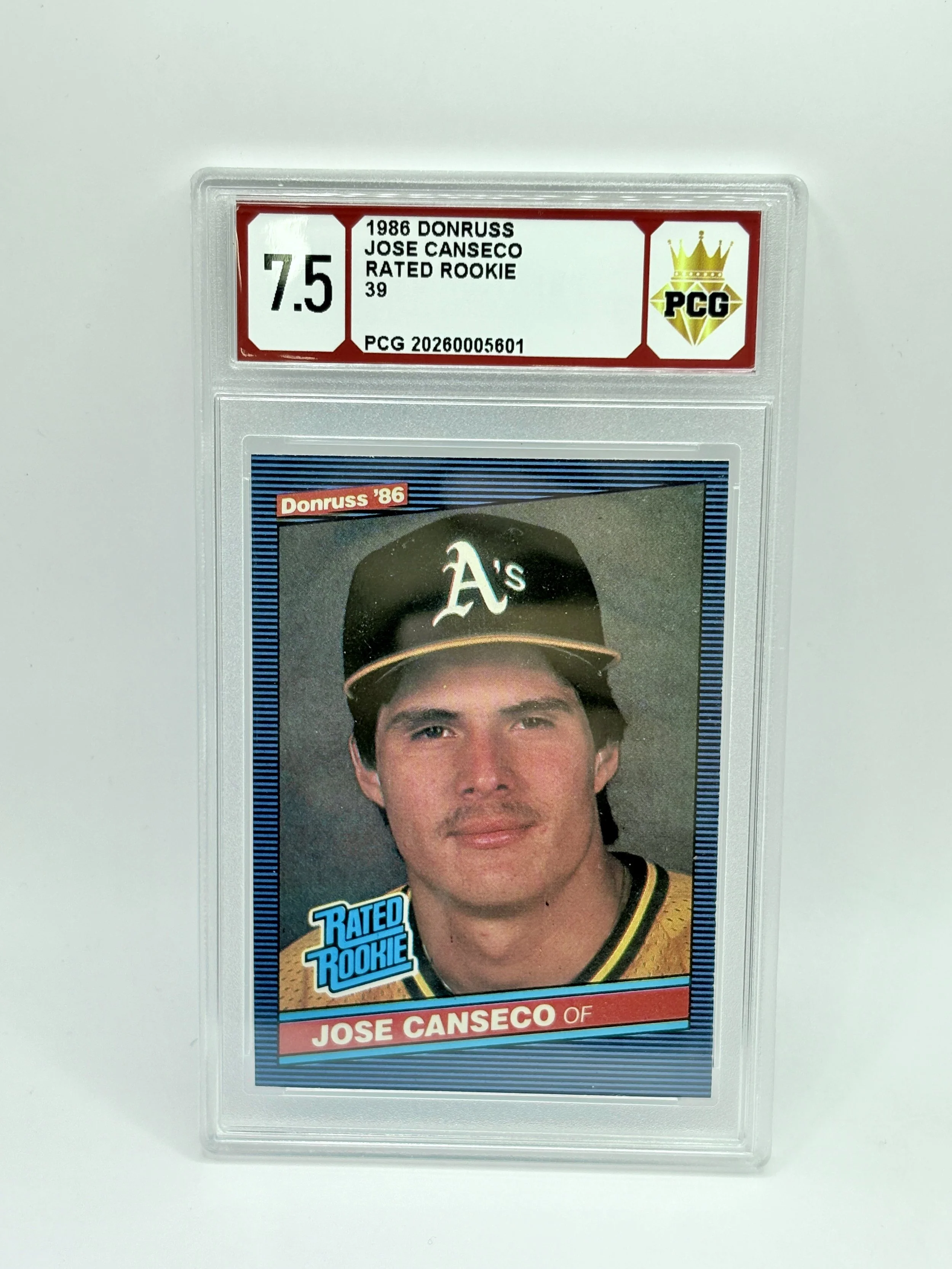#20260005601 1986 JOSE CANSECO 7.5