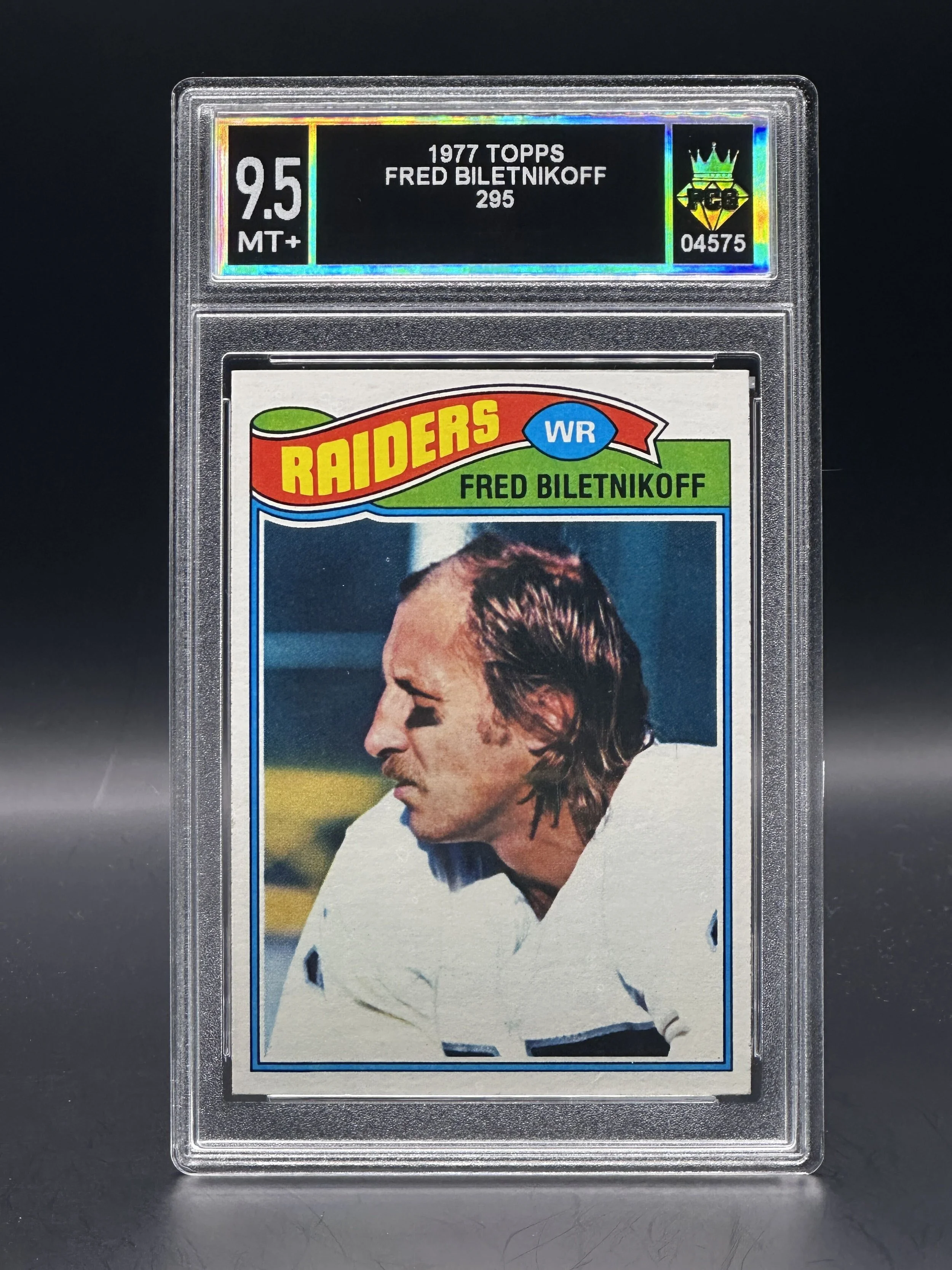#04575 1977 FRED BILETNIKOFF 9.5 MT+