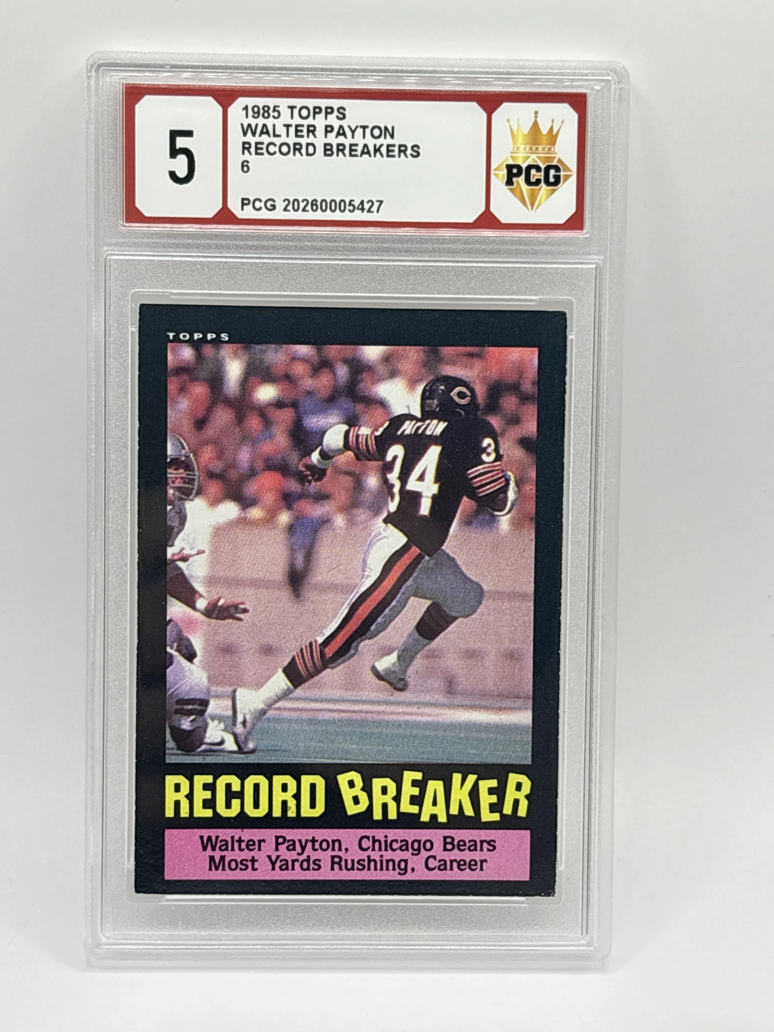 #20260005427 1985 WALTER PAYTON 5