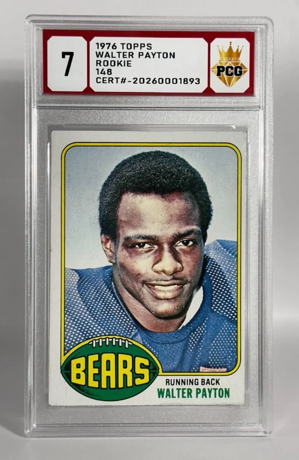 #20260001893 1976 WALTER PAYTON RC 7