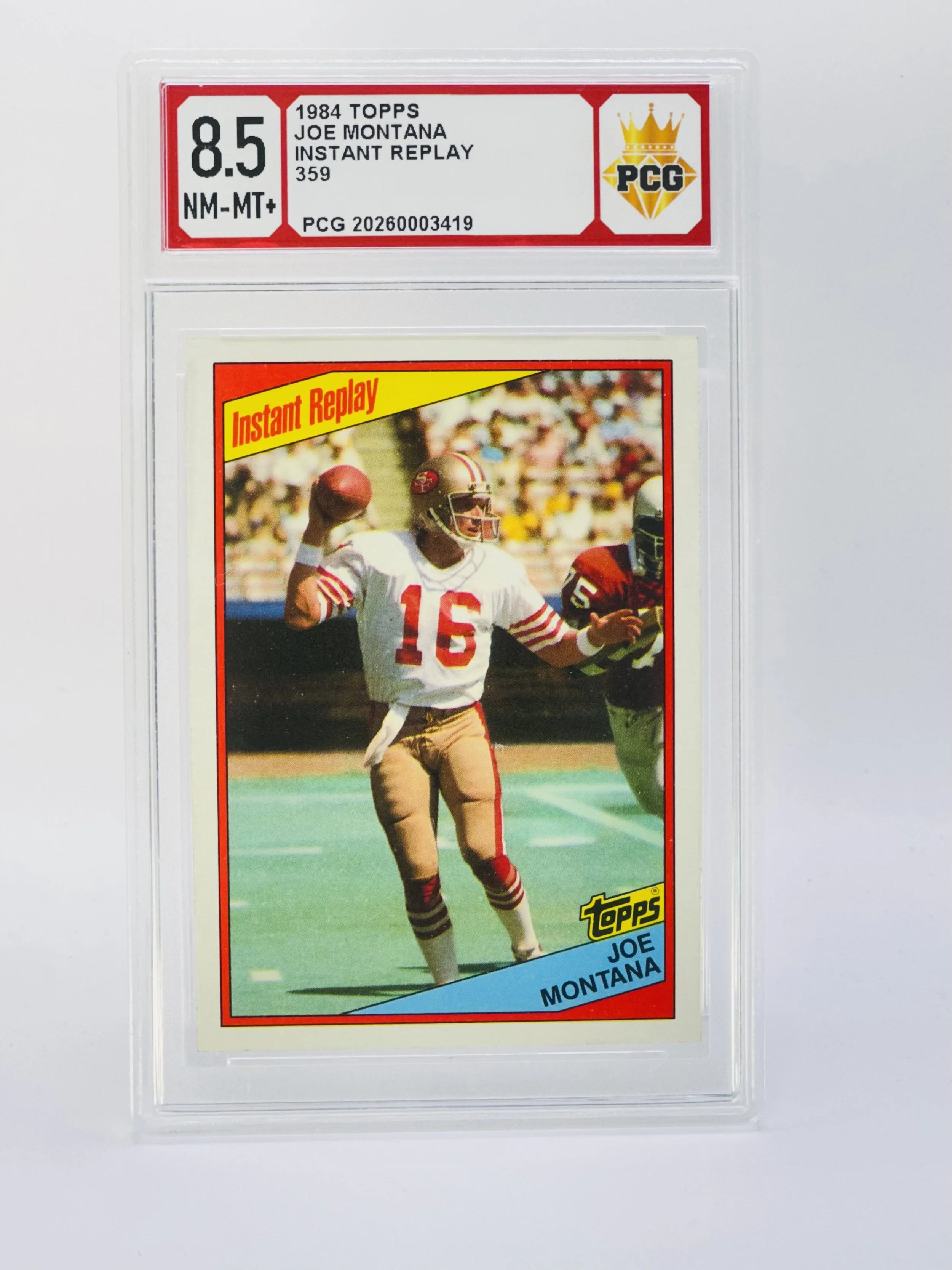 #20260003419 1984 JOE MONTANA 8.5 NM-MT+