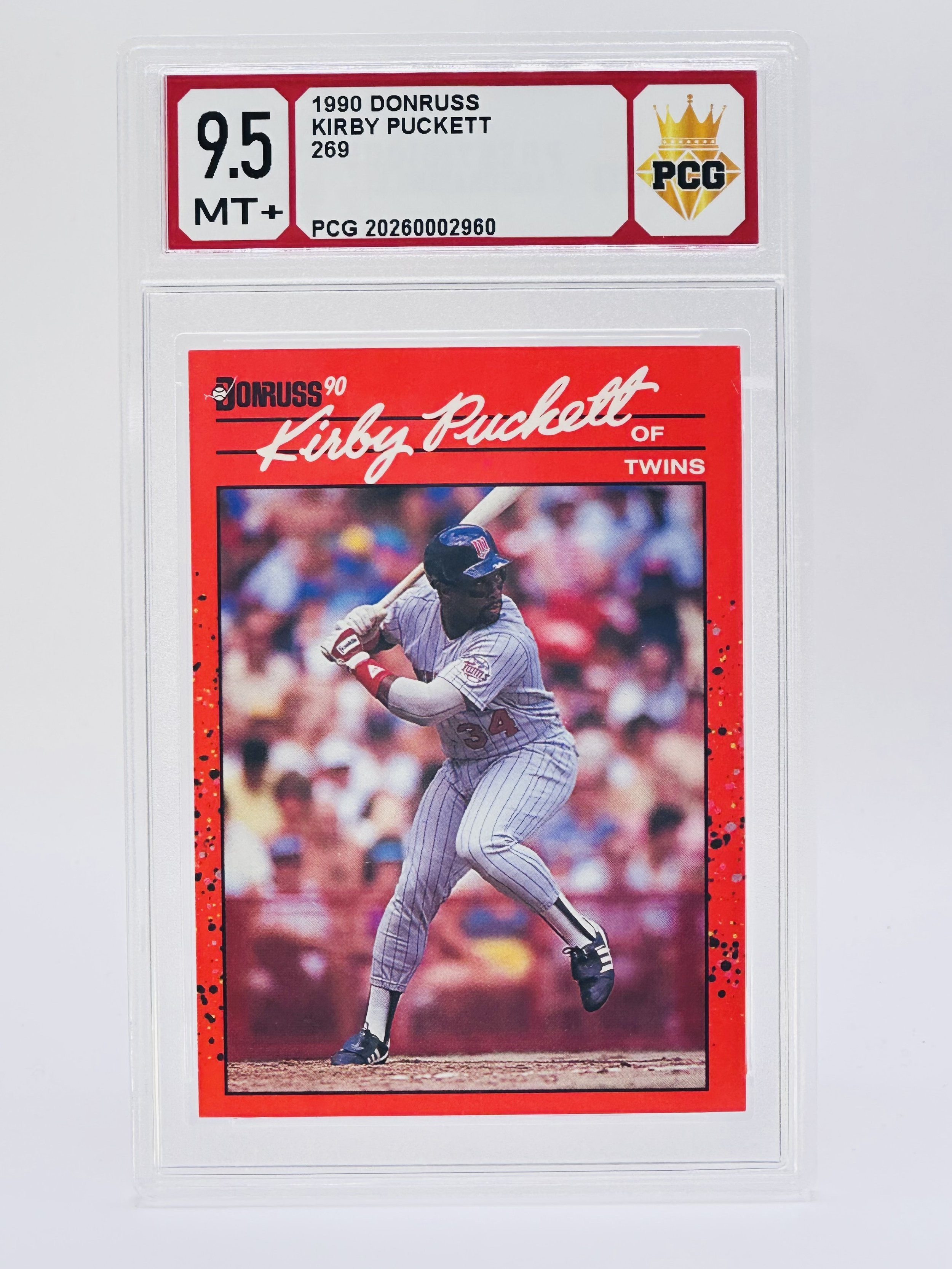 #20260002960 1990 KIRBY PUCKETT 9.5 MT+