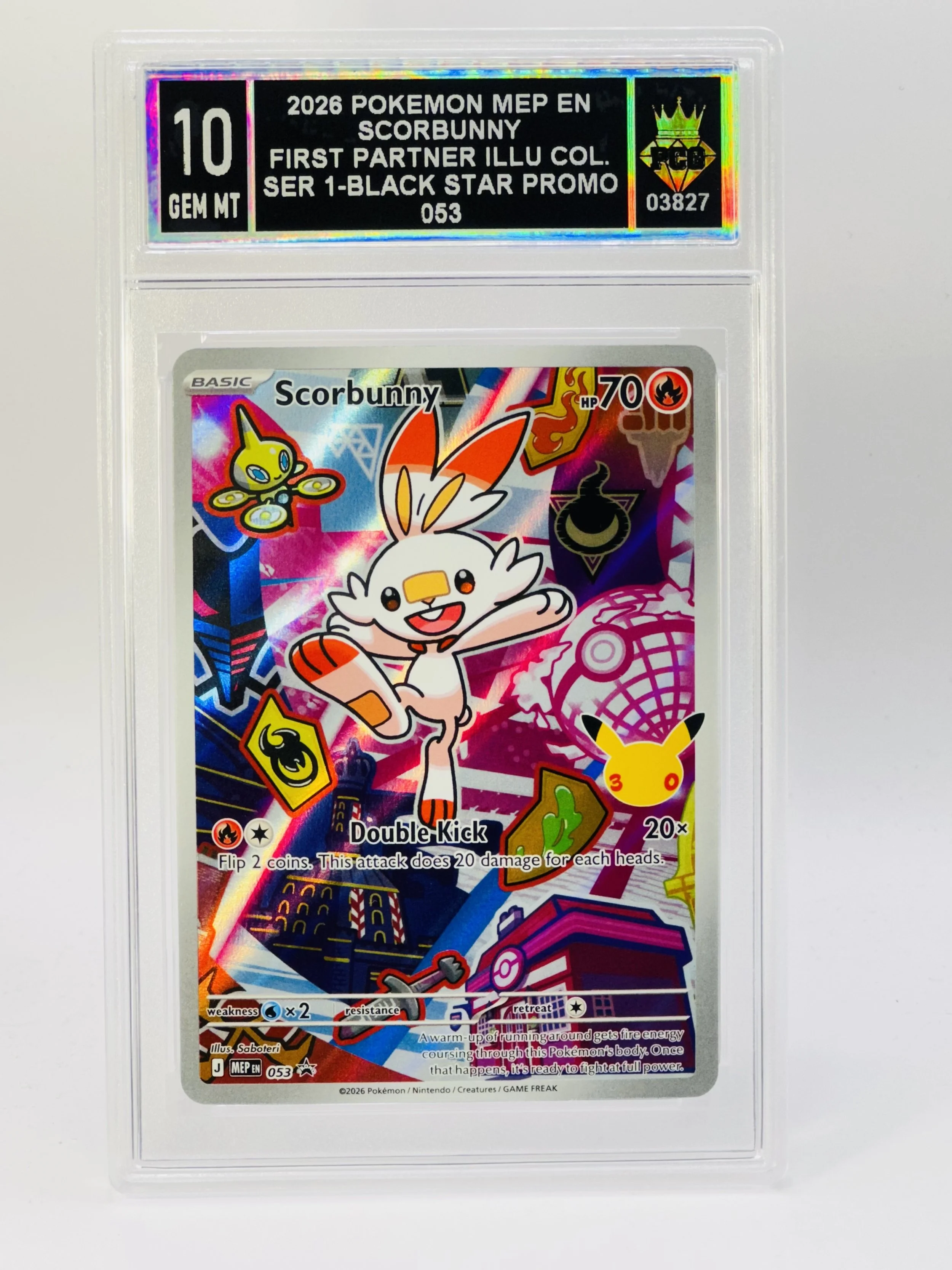 #20260003827 2026 SCORBUNNY 10 GEM MT