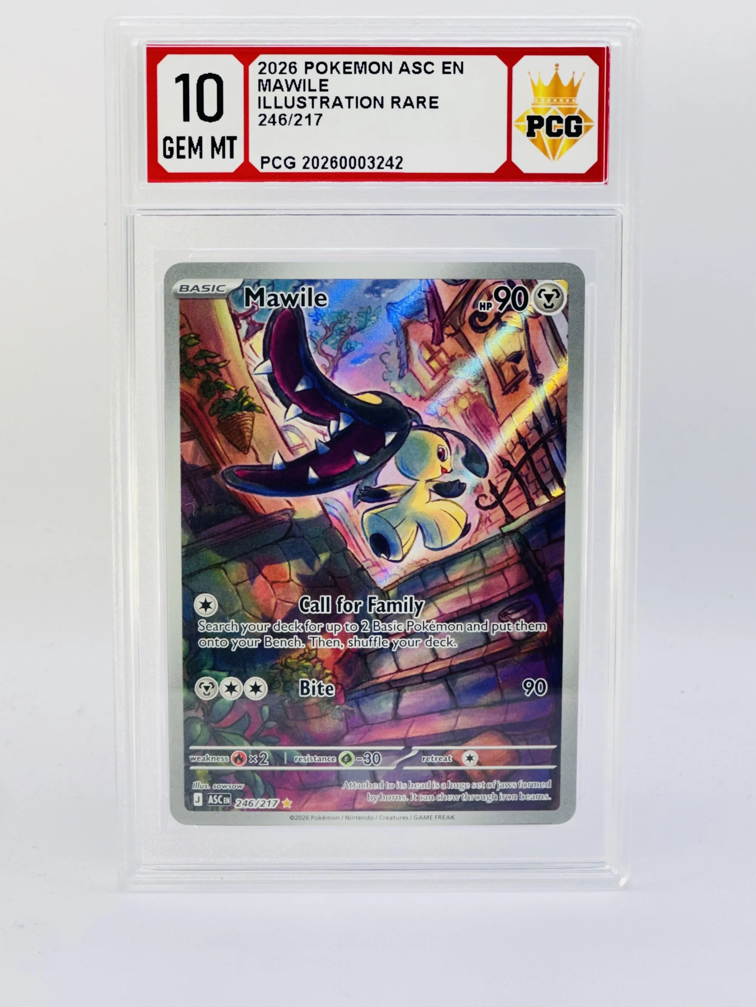 #20250003242 2026 MAWILE 10 GEM MT