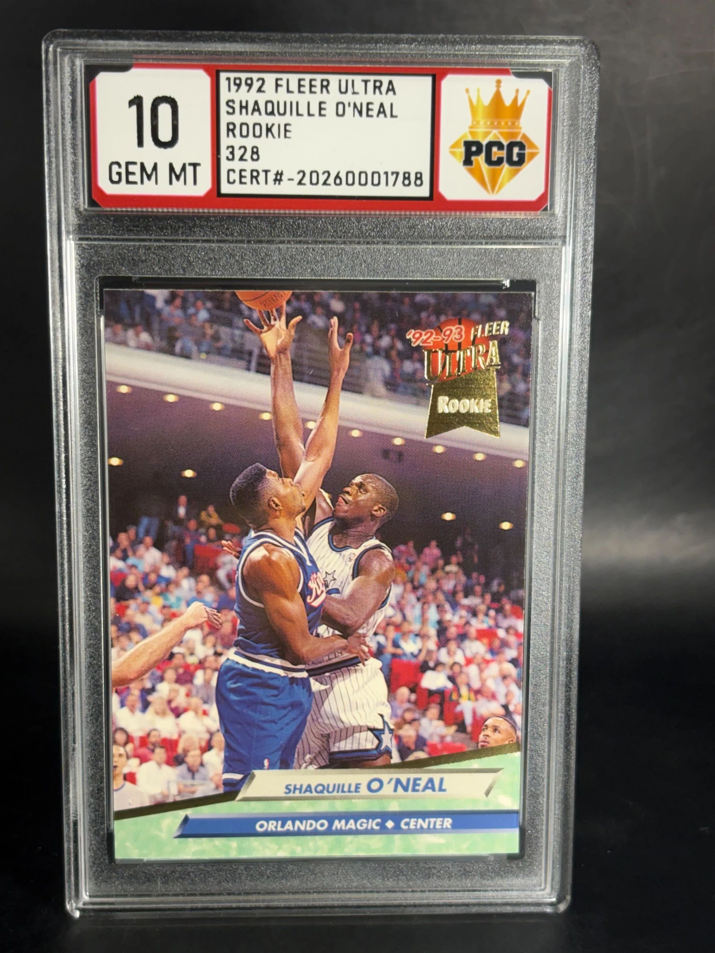 #20260001788 1992 SHAQUILLE O'NEAL RC 10 GEM MT