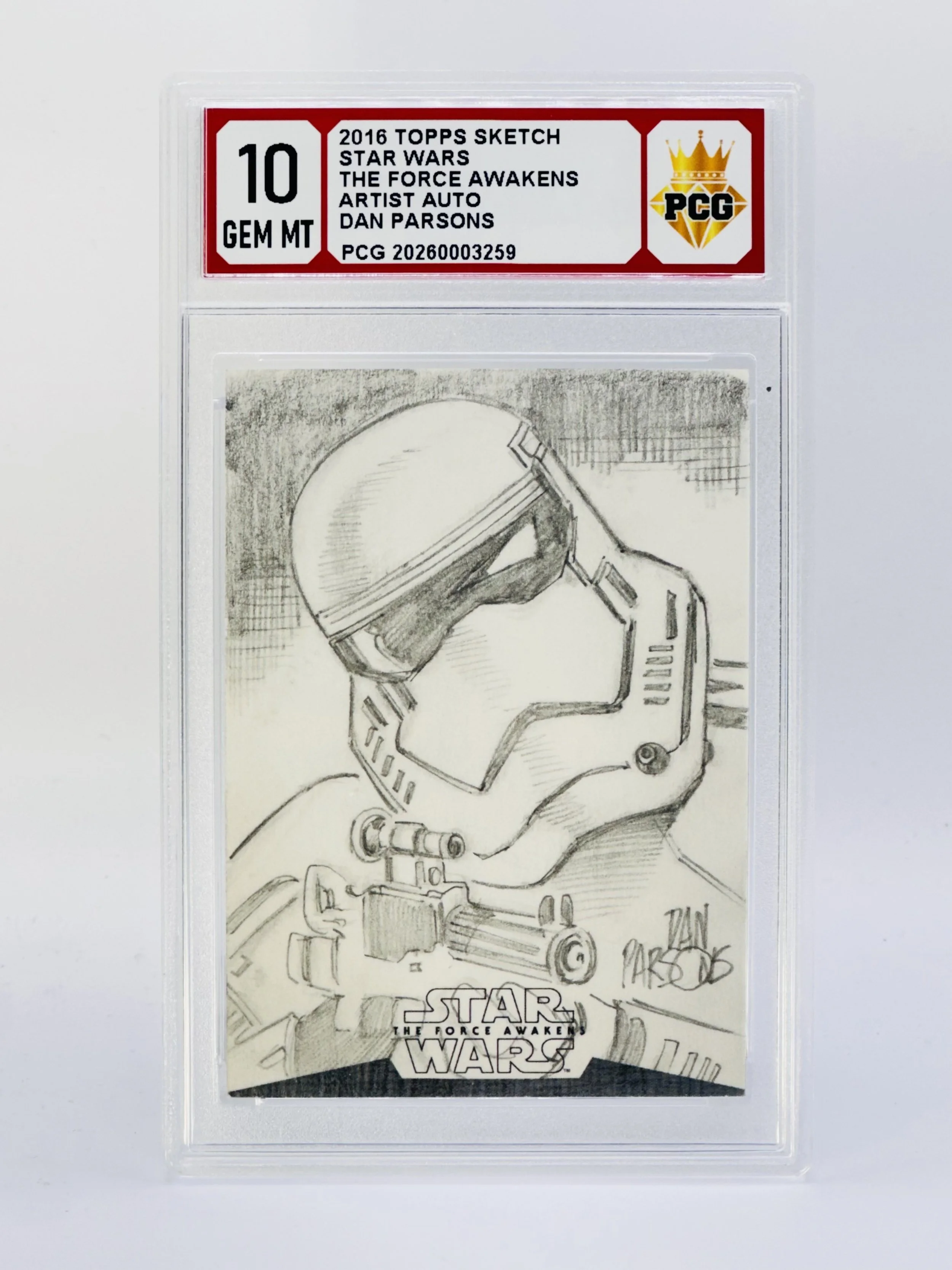#20250003259 2016 THE FORCE AWAKENS 10 GEM MT